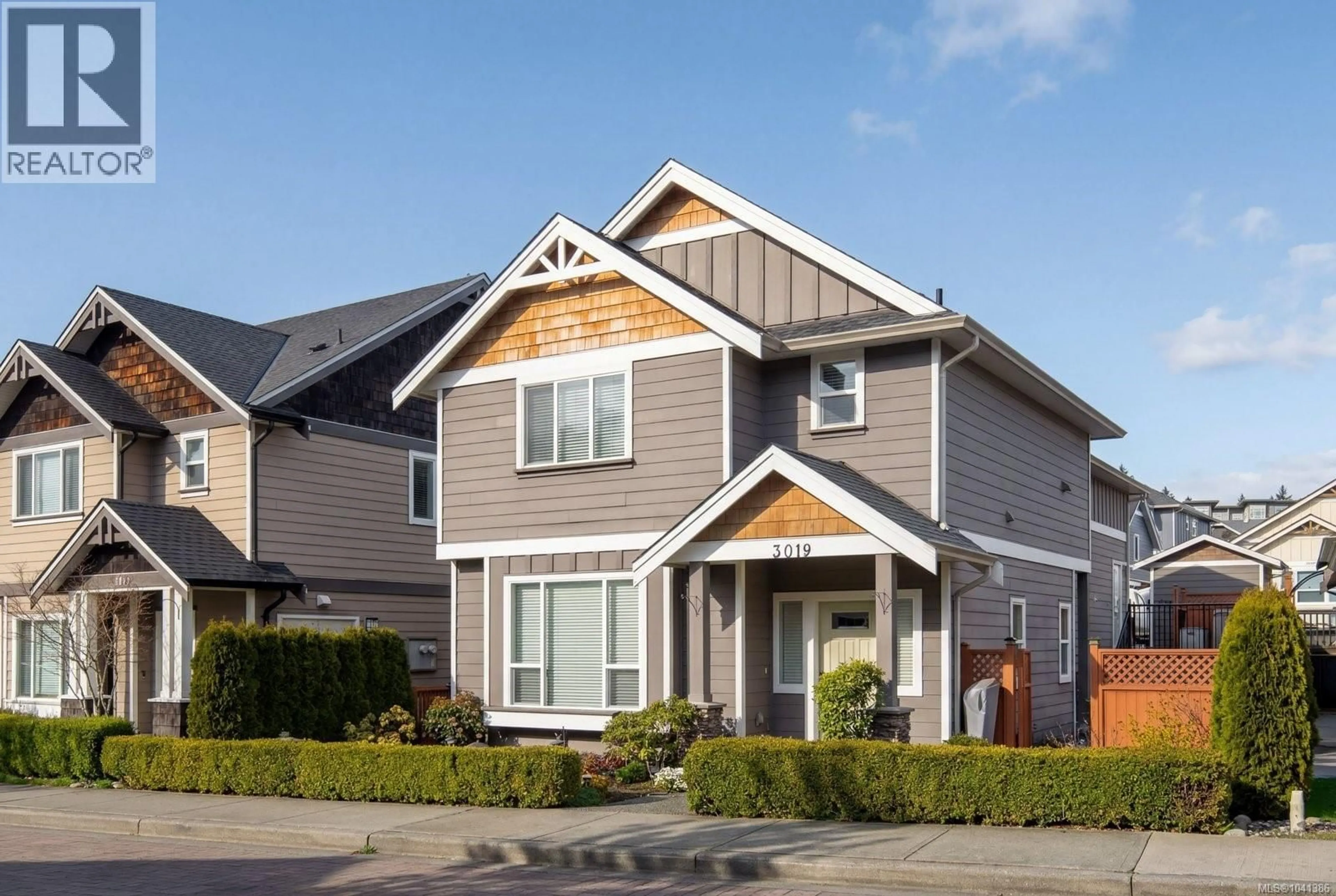 Home with vinyl exterior material, street for 3019 DORNIER ROAD, Langford British Columbia V9B0N1