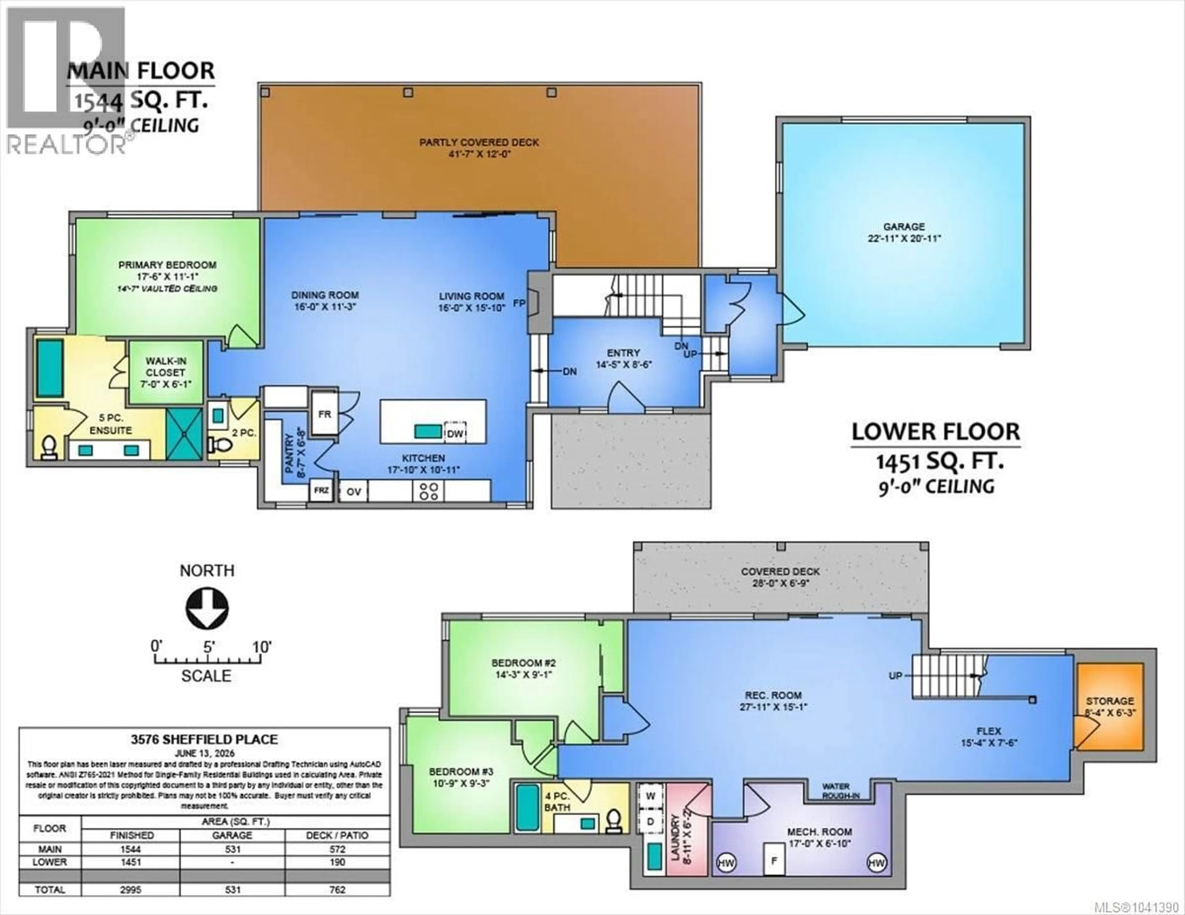 Floor plan for 3576 SHEFFIELD PLACE, Nanoose Bay British Columbia V9P9J8