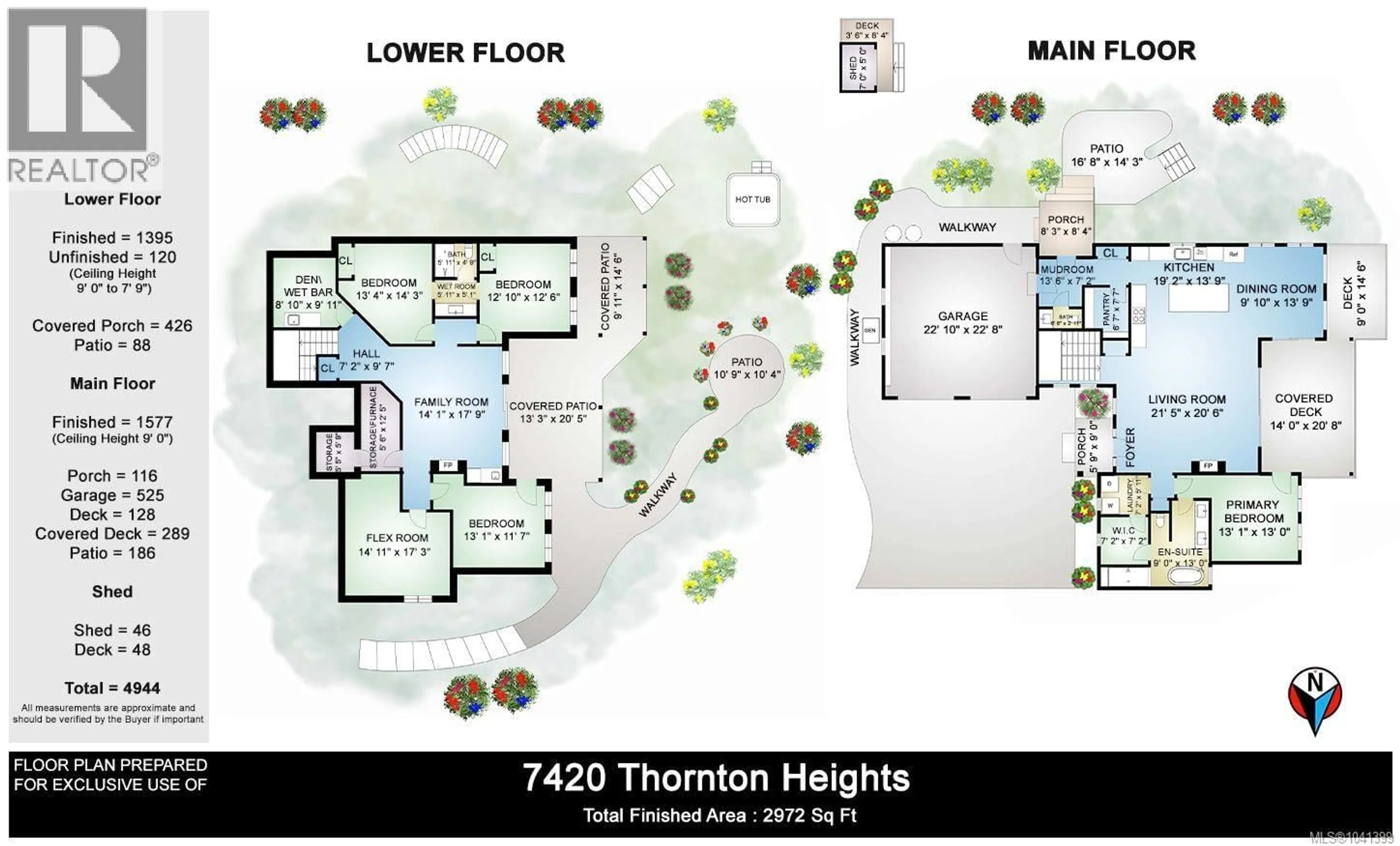 Floor plan for 7420 THORNTON HEIGHTS, Sooke British Columbia V9Z1L8