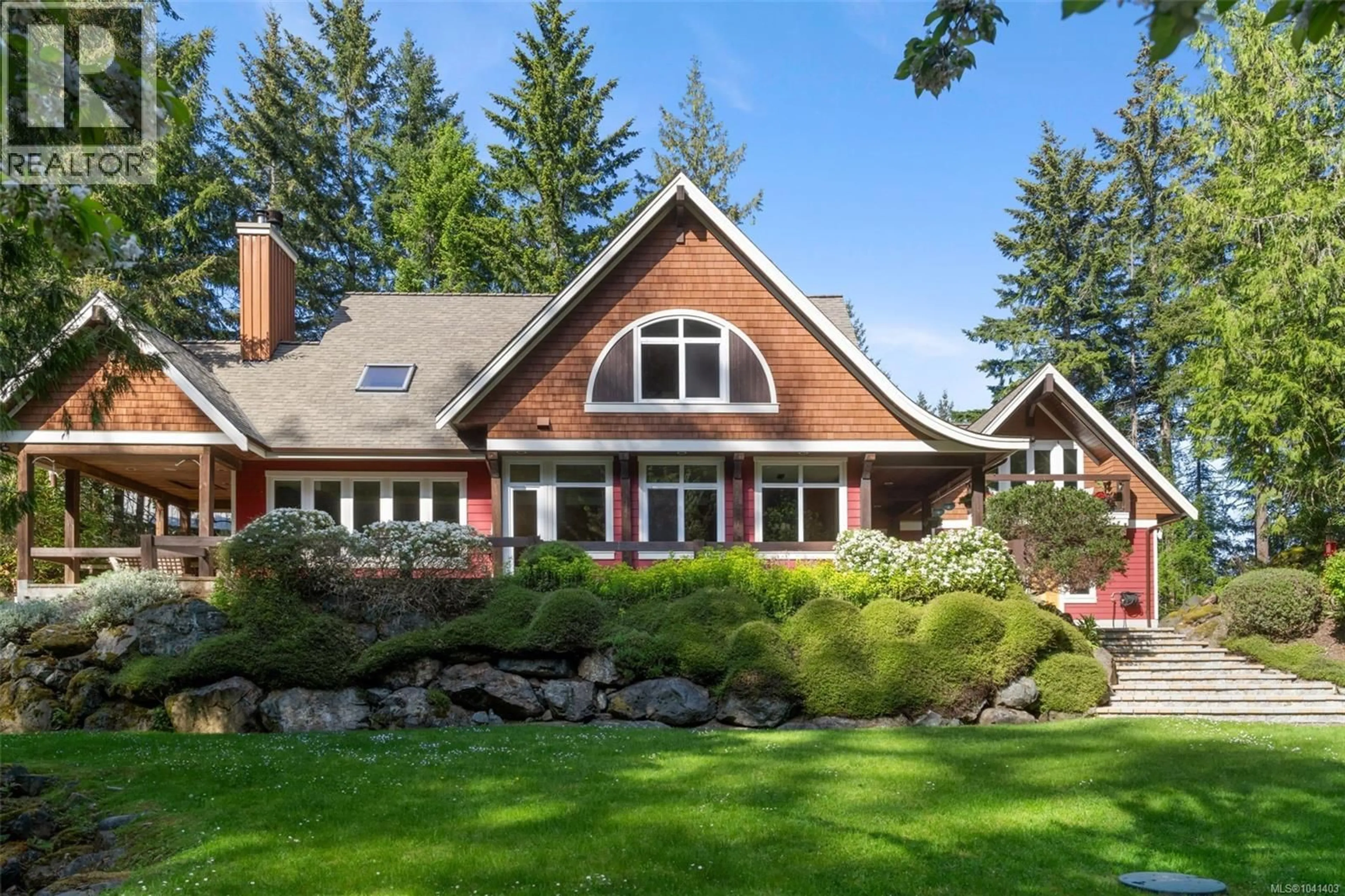 Home with brick exterior material, mountain view for 1660 HEDGEROW PLACE, North Saanich British Columbia V8L6B2