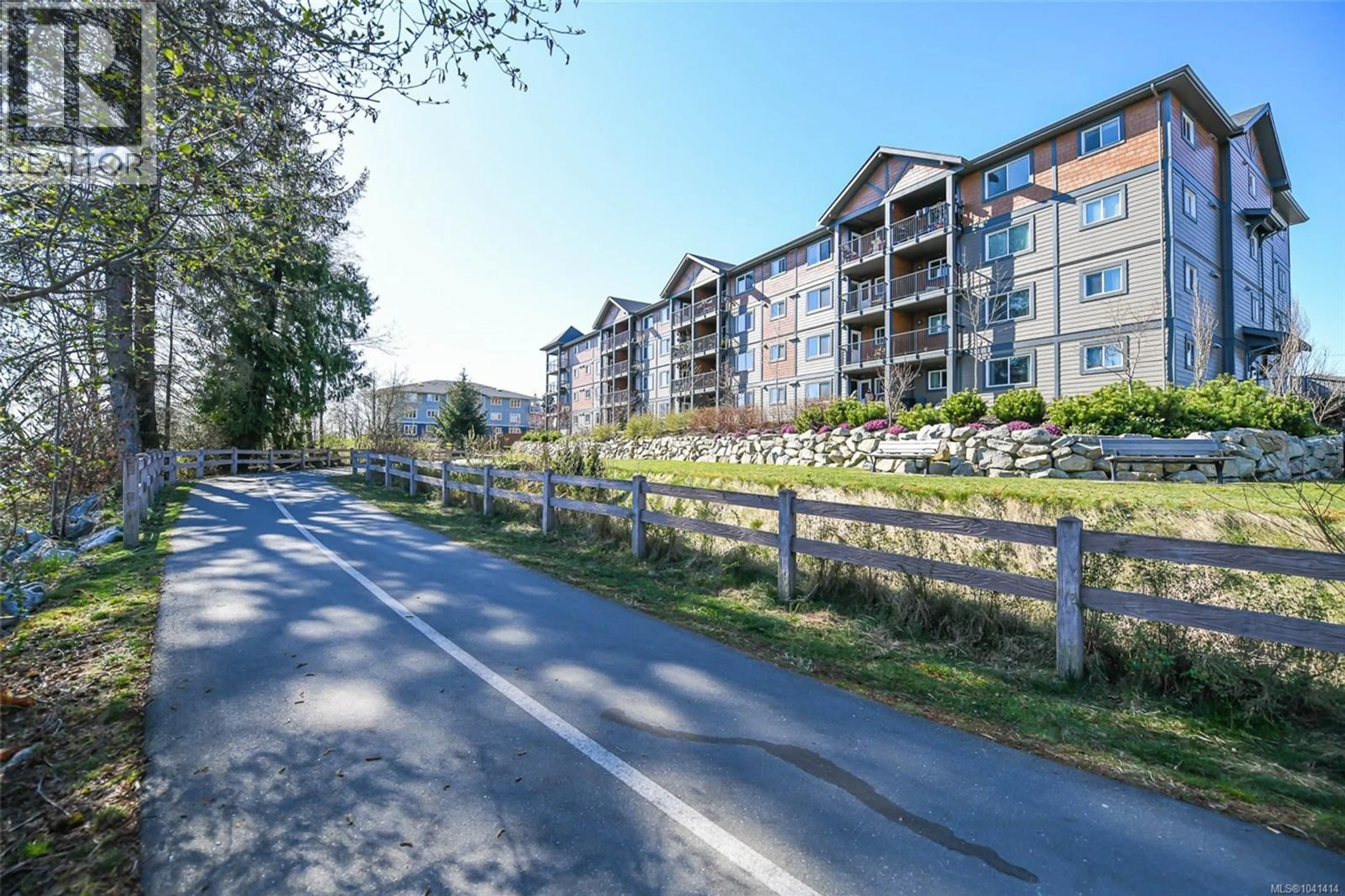 A pic from outside/outdoor area/front of a property/back of a property/a pic from drone, water/lake/river/ocean view for 415 - 1944 RIVERSIDE LANE, Courtenay British Columbia V9N0E5