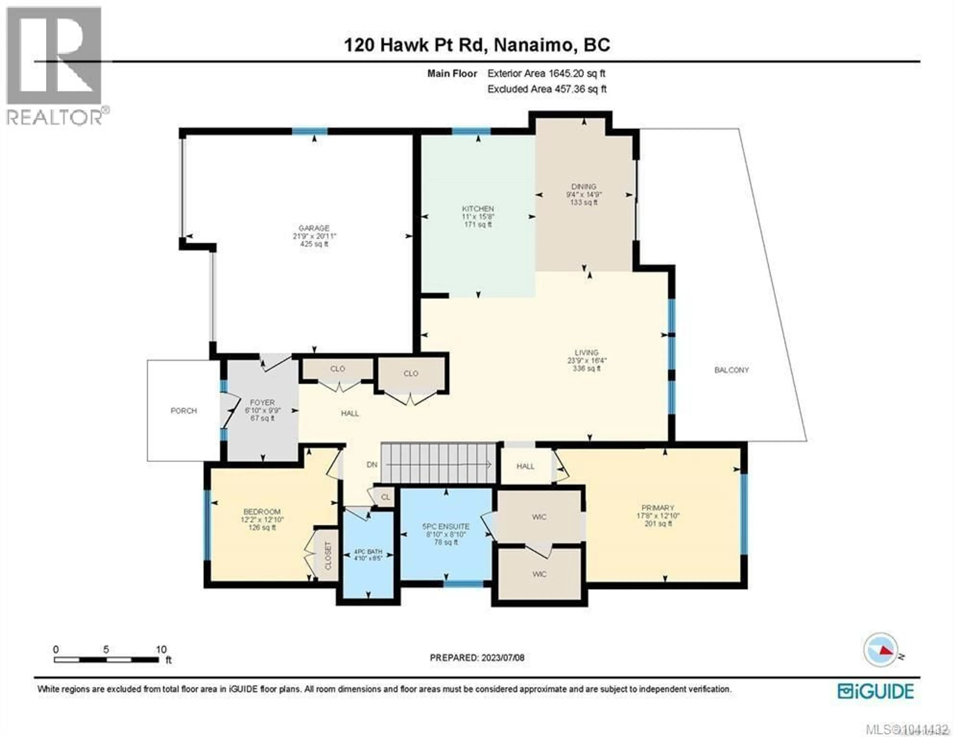 Floor plan for 120 HAWK POINT ROAD, Nanaimo British Columbia V9T5W2