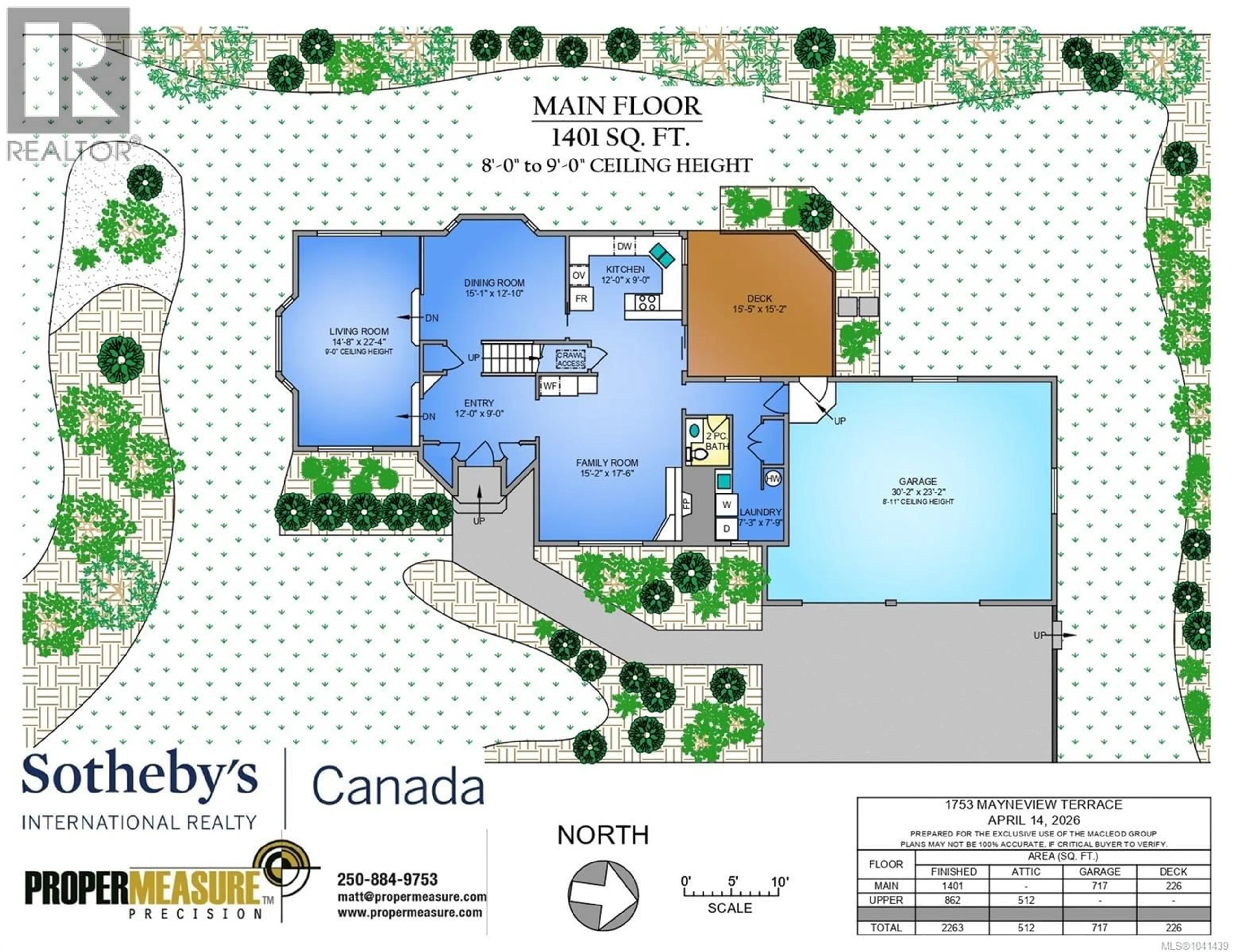 Floor plan for 1753 MAYNEVIEW TERRACE, North Saanich British Columbia V8L4L5