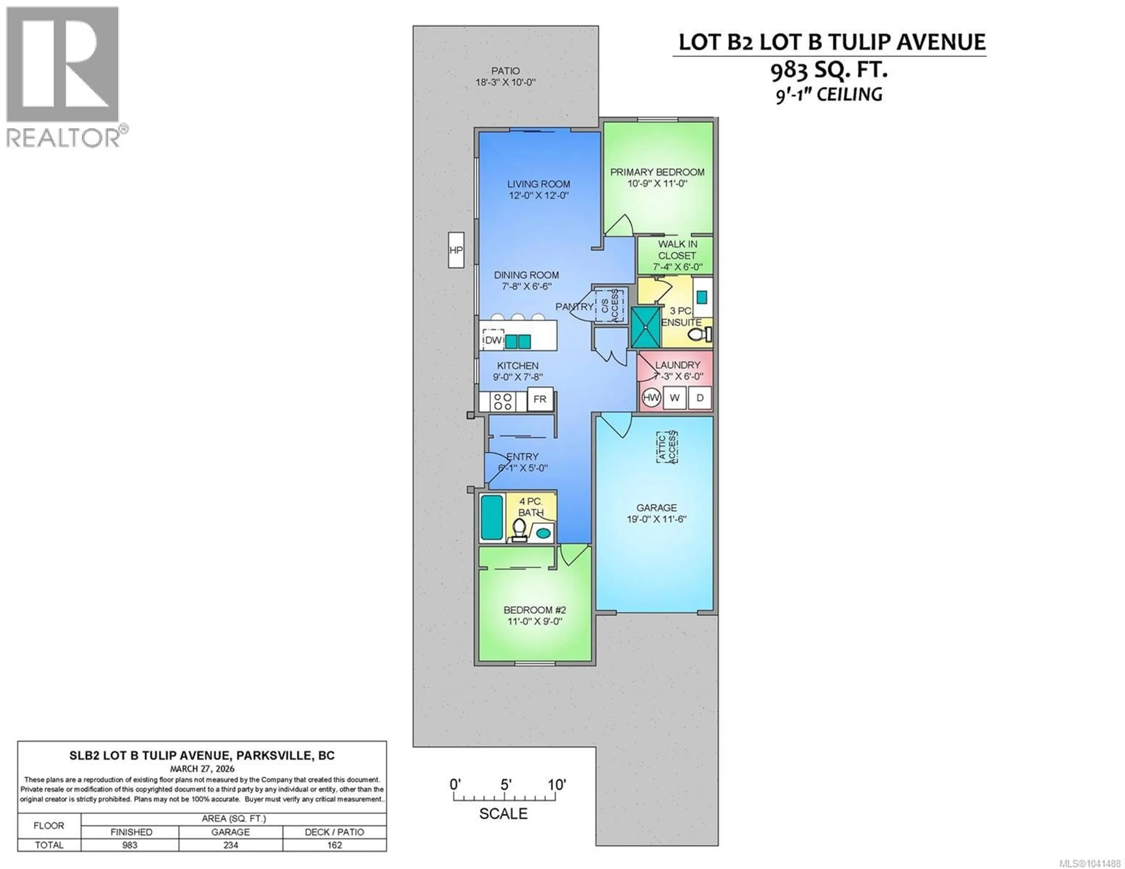 Floor plan for SLB1 - LOT B TULIP AVENUE, Parksville British Columbia V9P1T7