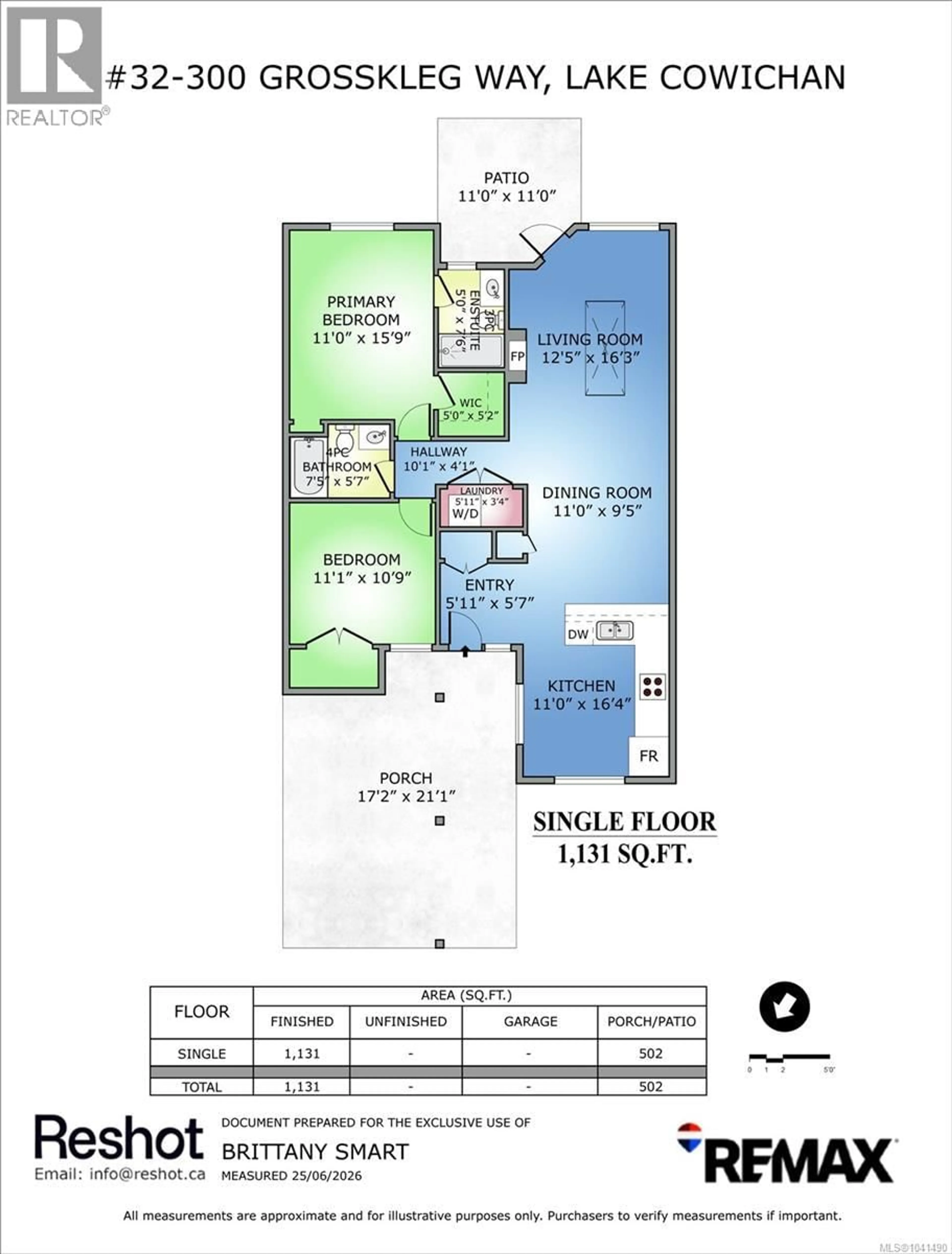 Floor plan for 32 - 300 GROSSKLEG WAY, Lake Cowichan British Columbia V0R2G0