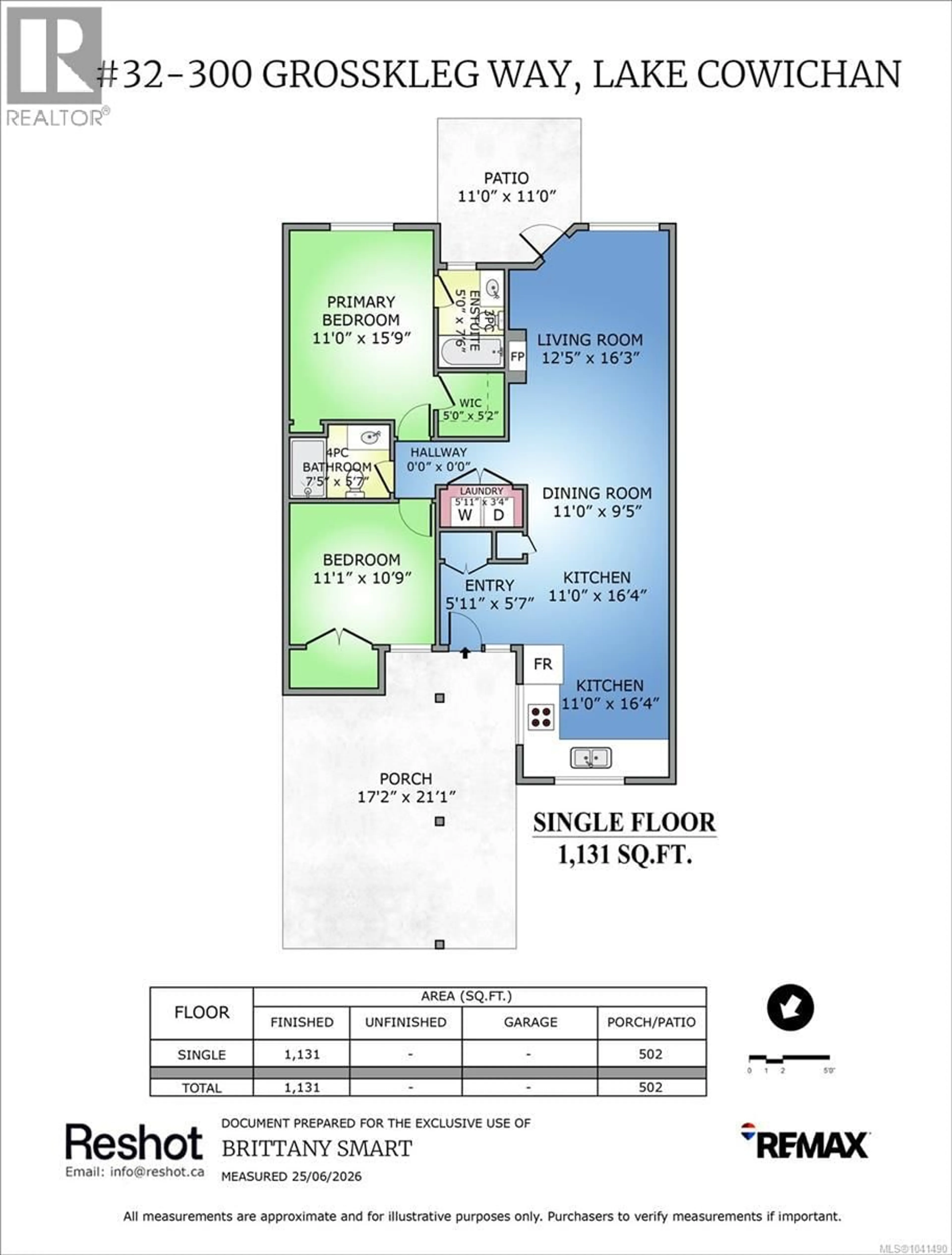 Floor plan for 32 - 300 GROSSKLEG WAY, Lake Cowichan British Columbia V0R2G0
