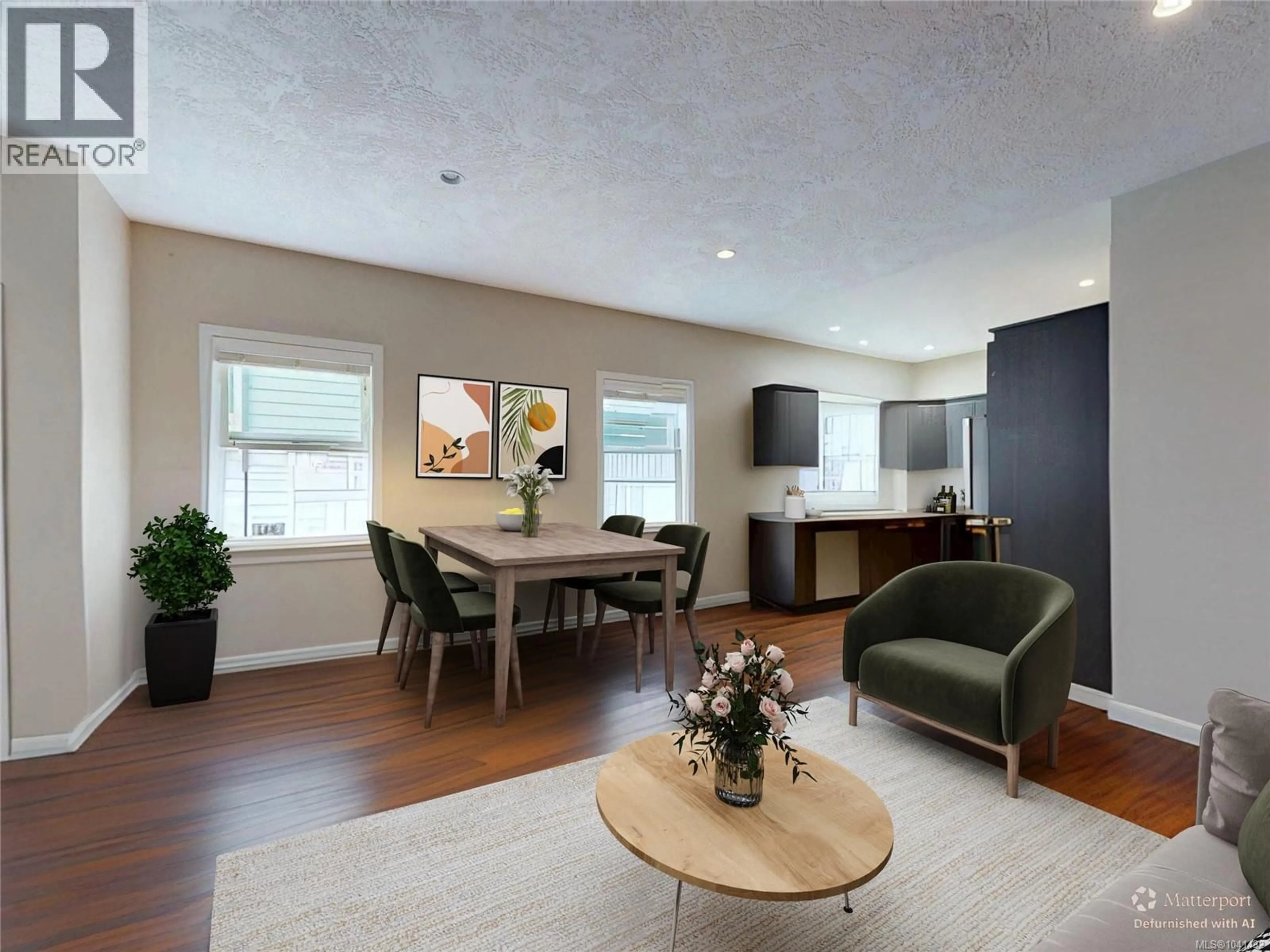 Living room with furniture, wood/laminate floor for 6986 WRIGHT ROAD, Sooke British Columbia V9Z1M5