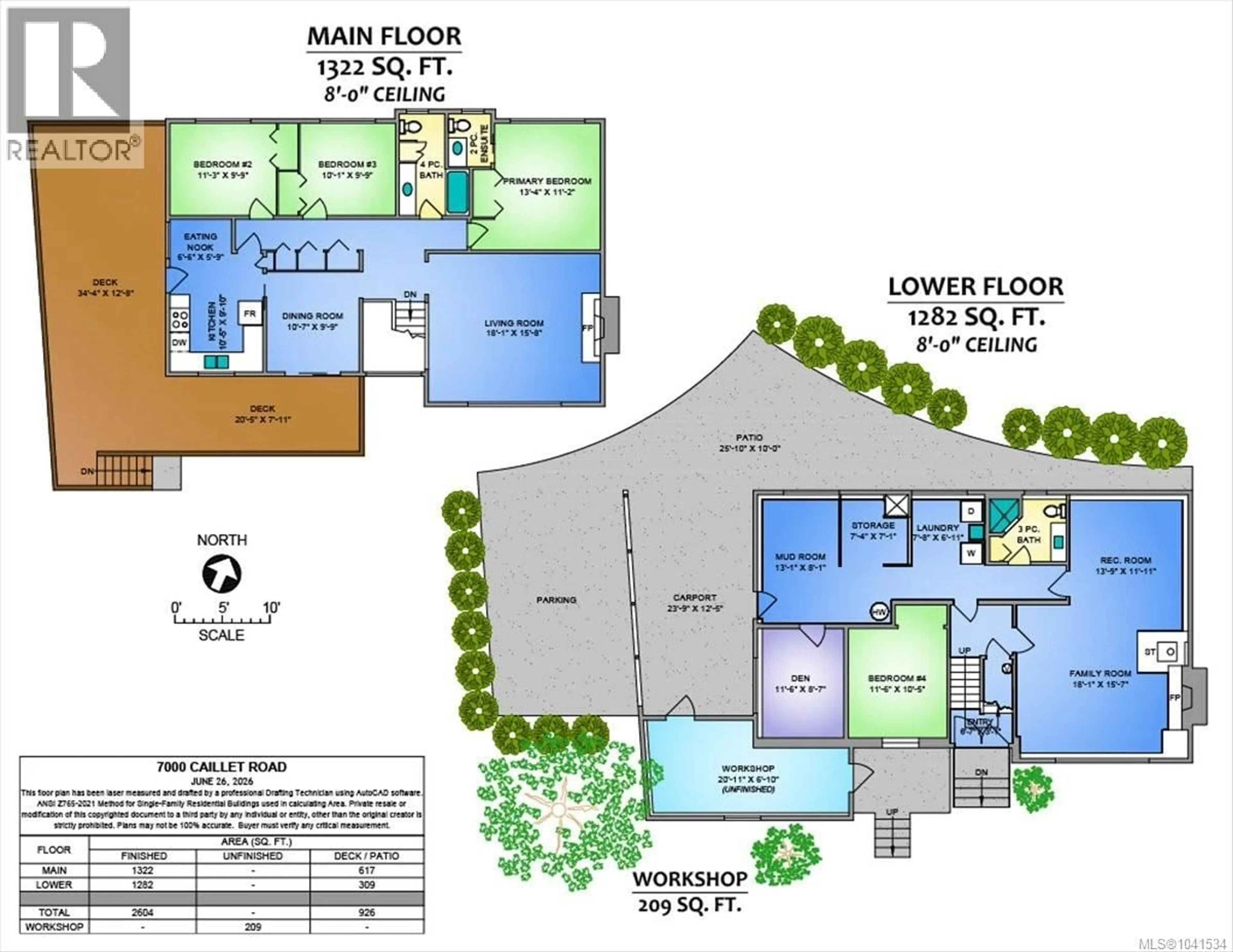 Floor plan for 7000 CAILLET ROAD, Lantzville British Columbia V0R2H0