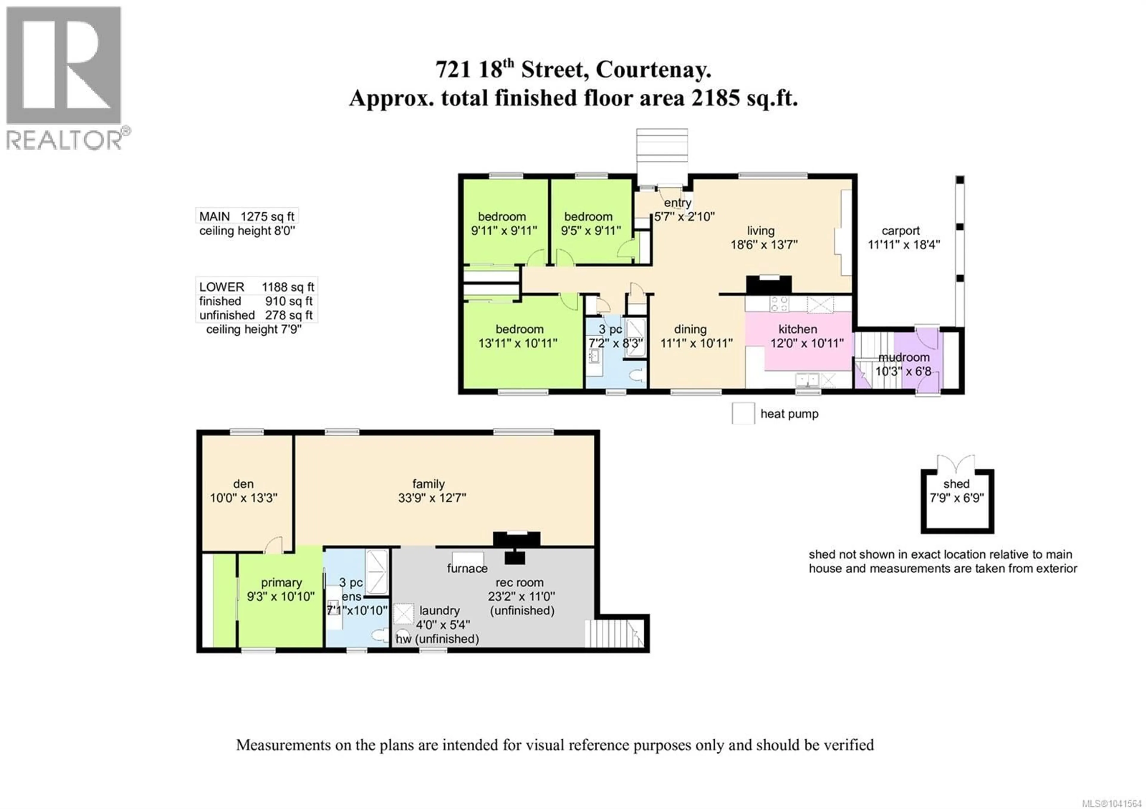 Floor plan for 721 18TH STREET, Courtenay British Columbia V9N2A4
