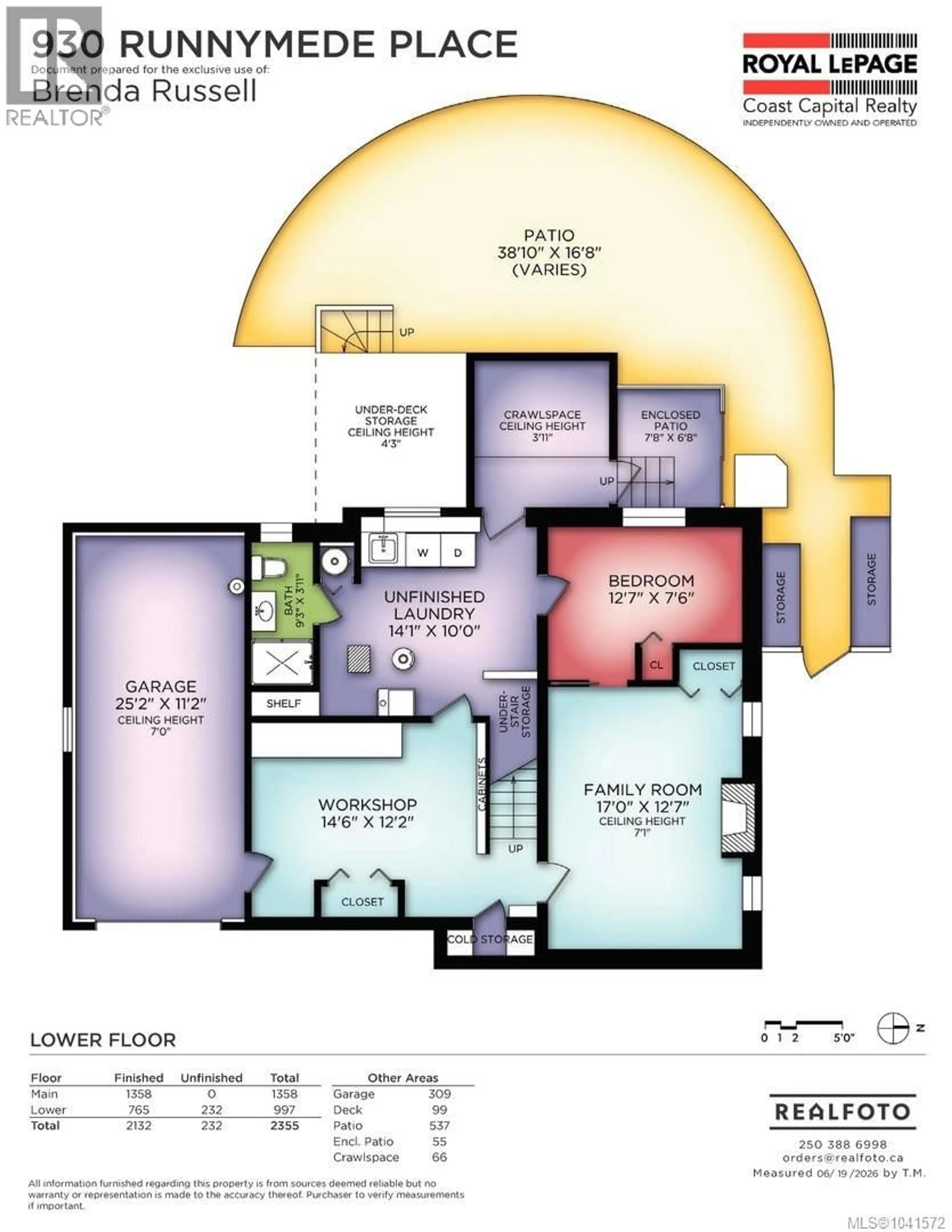 Floor plan for 930 RUNNYMEDE PLACE, Oak Bay British Columbia V8S2V9
