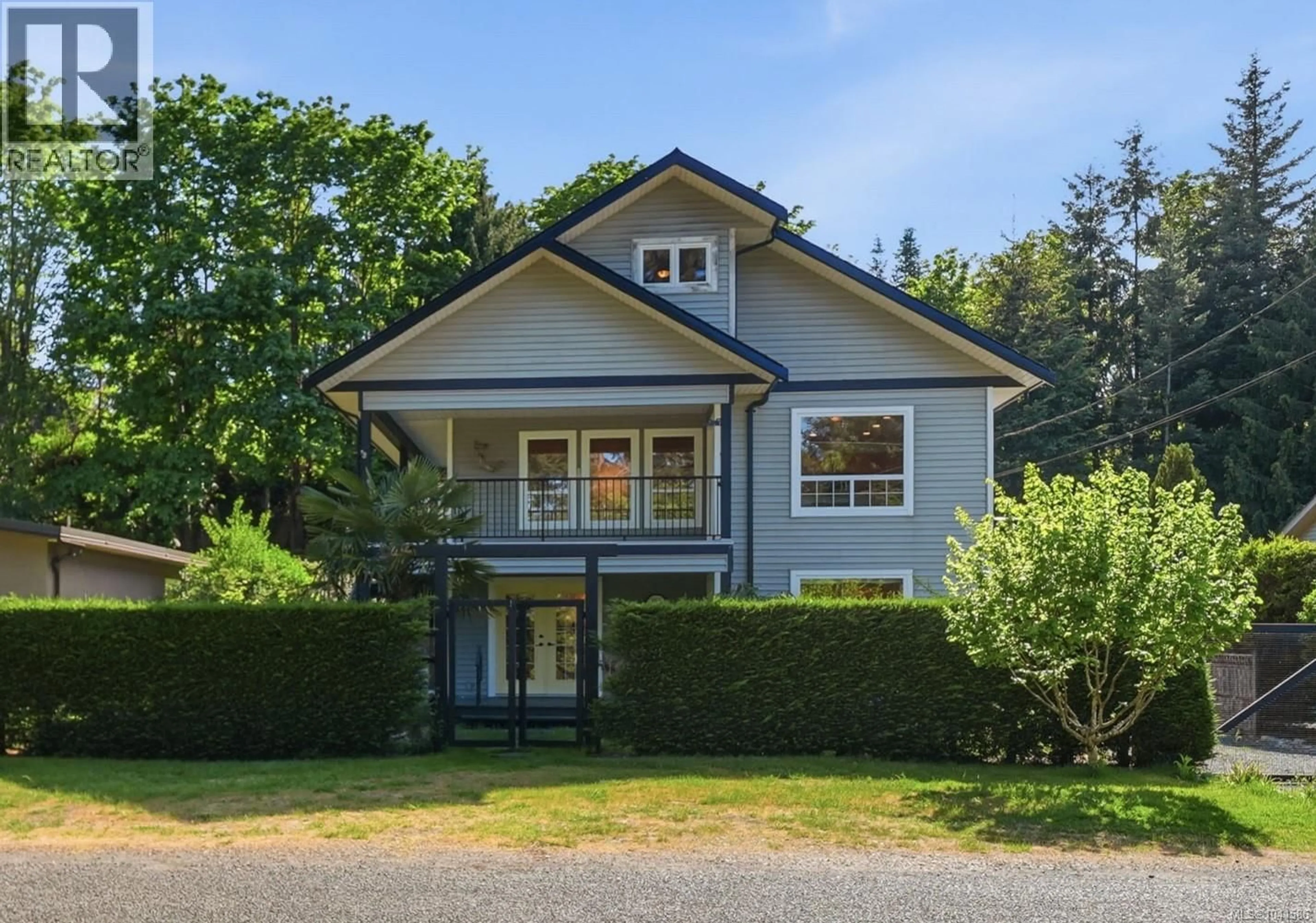 Home with vinyl exterior material, street for 3970 BOVANIS ROAD, Bowser British Columbia V0R1G0