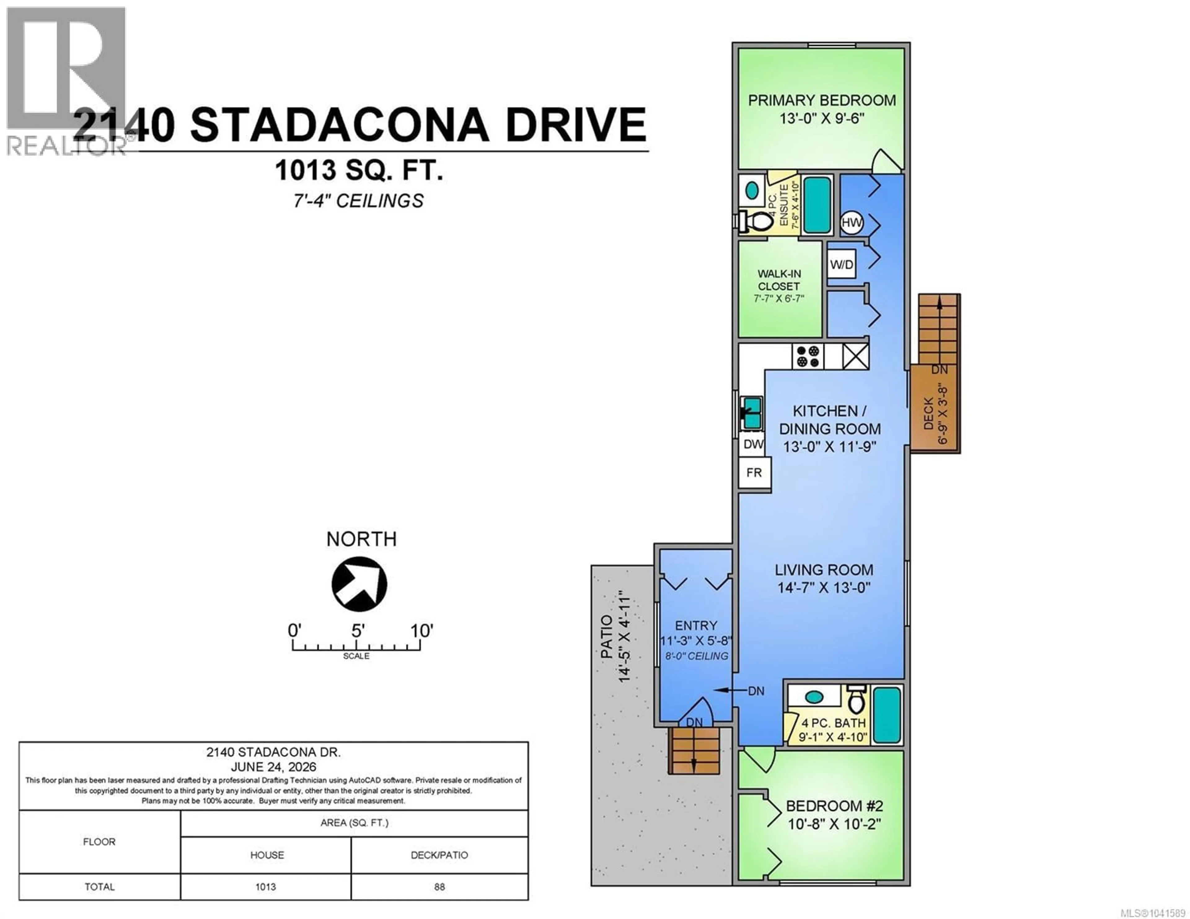 Floor plan for 2140 STADACONA DRIVE, Comox British Columbia V9M3P7