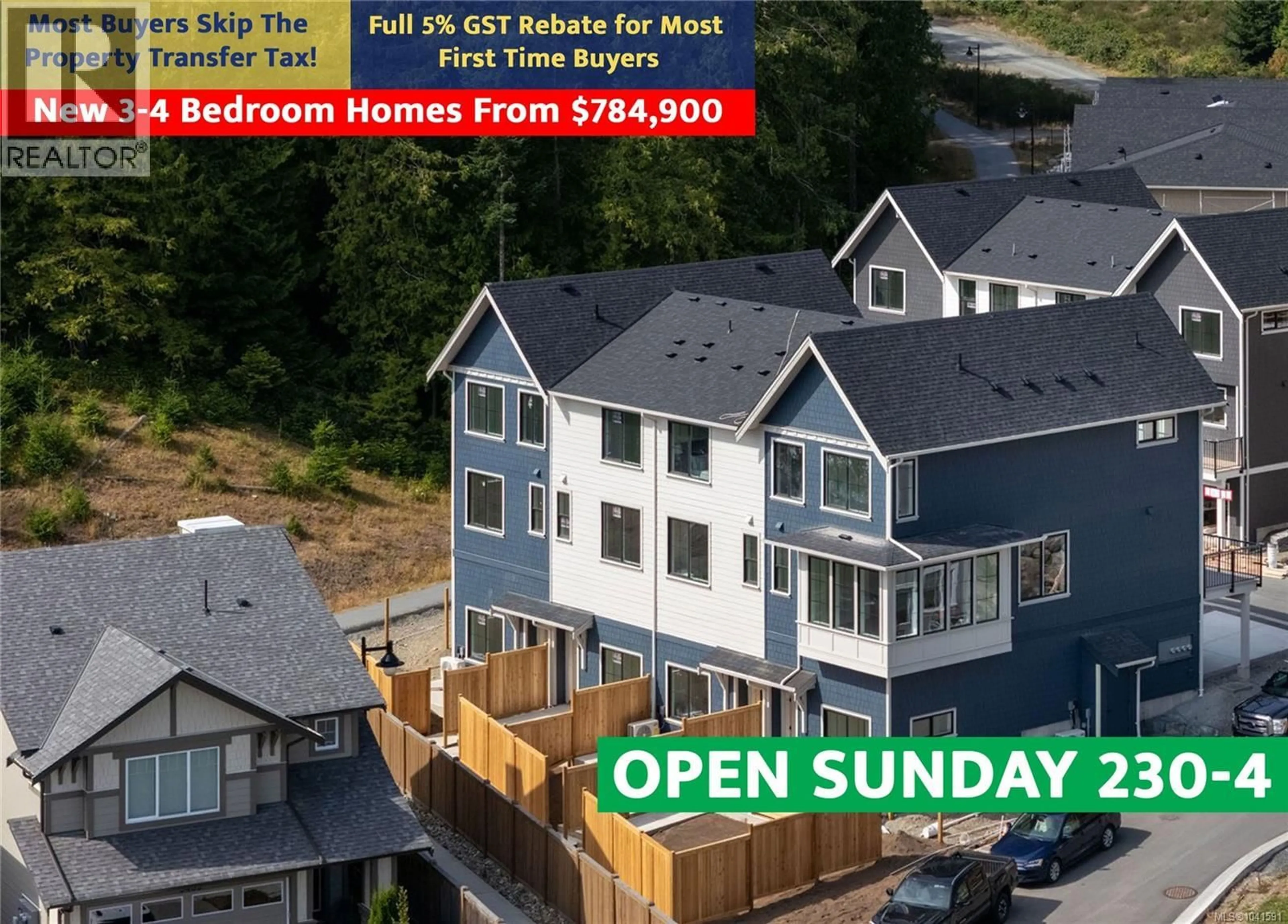 A pic from outside/outdoor area/front of a property/back of a property/a pic from drone, city buildings view from balcony for 5 - 3439 TRUMPETER STREET, Colwood British Columbia V9C0R5