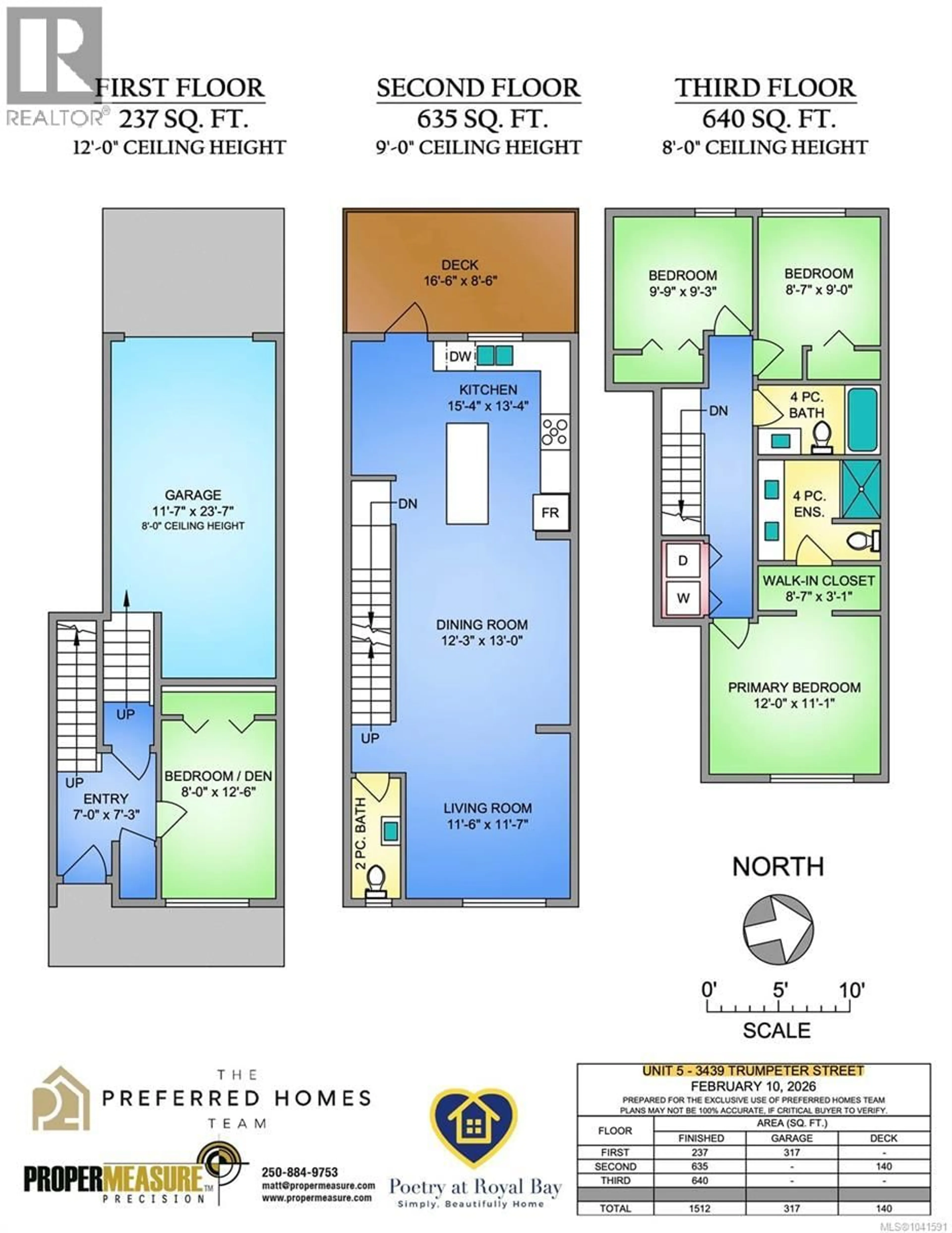 Floor plan for 5 - 3439 TRUMPETER STREET, Colwood British Columbia V9C0R5