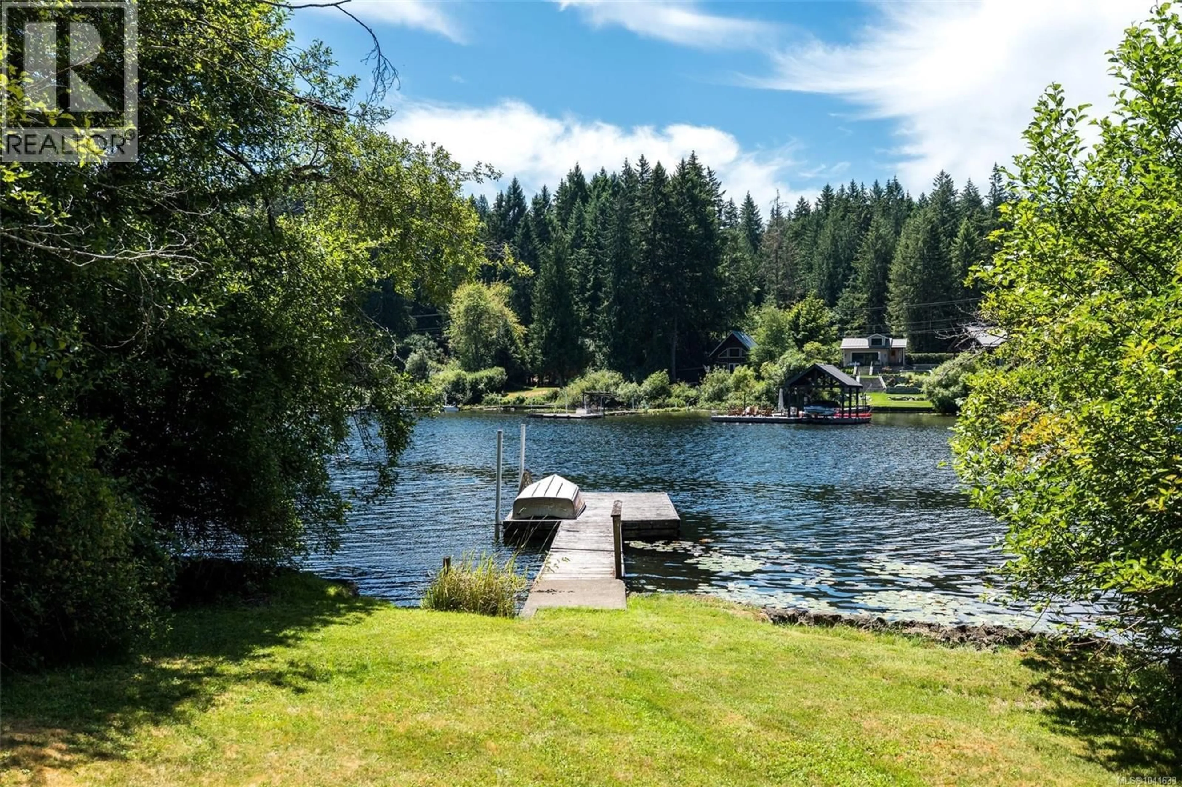 A pic from outside/outdoor area/front of a property/back of a property/a pic from drone, water/lake/river/ocean view for 2442 SOMMER LANE, Shawnigan Lake British Columbia V8H2E5