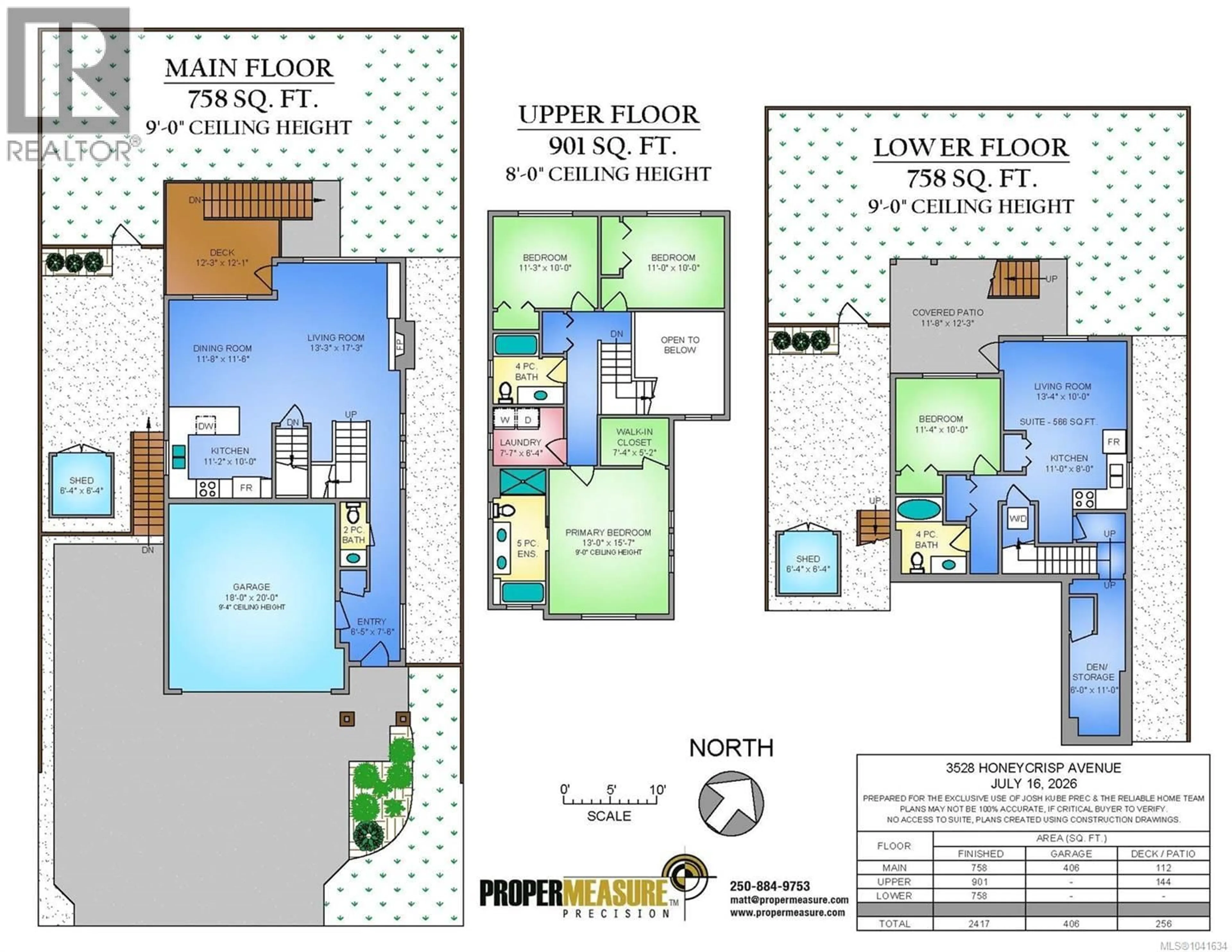 Floor plan for 3528 HONEYCRISP AVENUE, Langford British Columbia V9C0K4