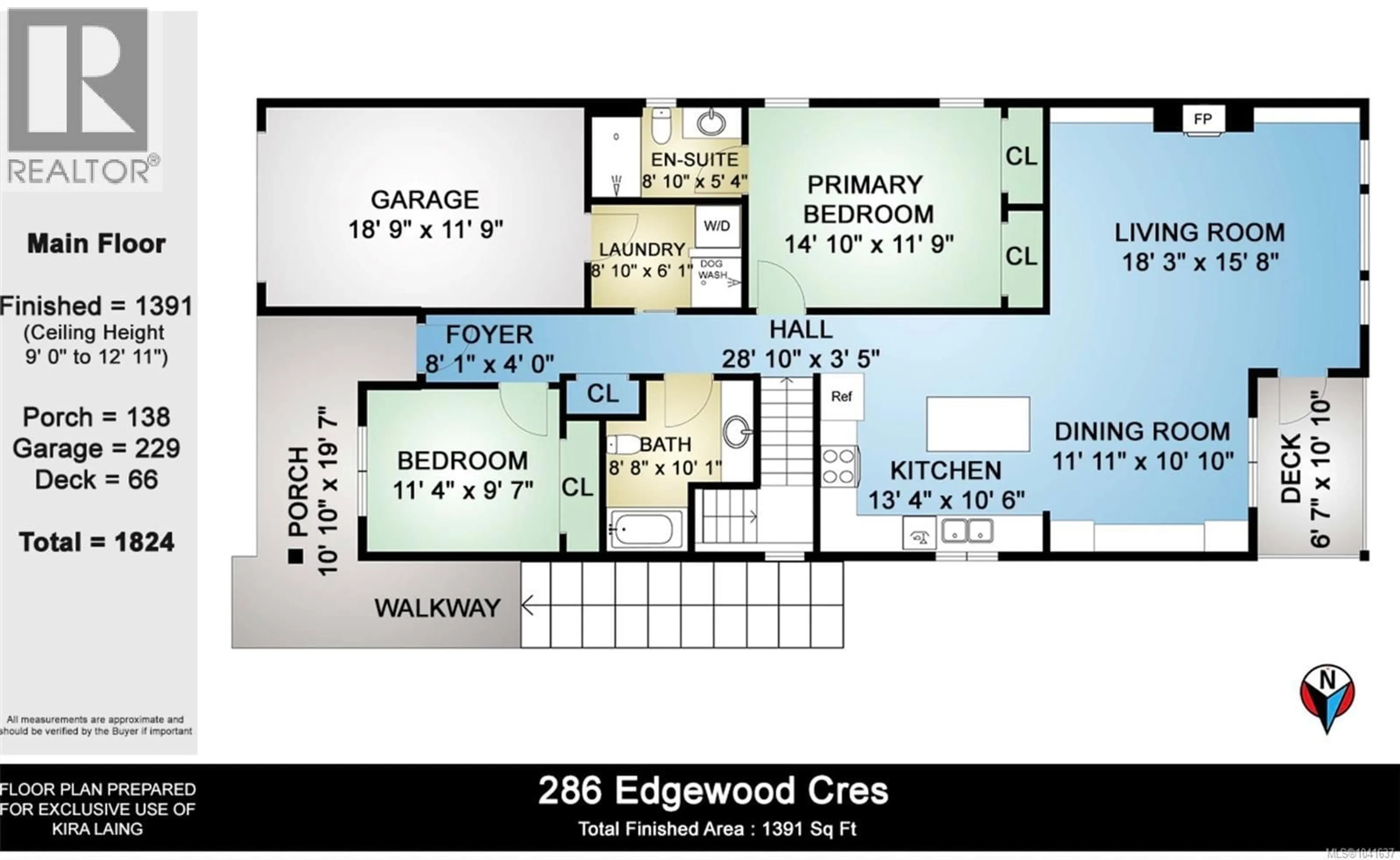Floor plan for 286 EDGEWOOD CRESCENT, Duncan British Columbia V9L0G6