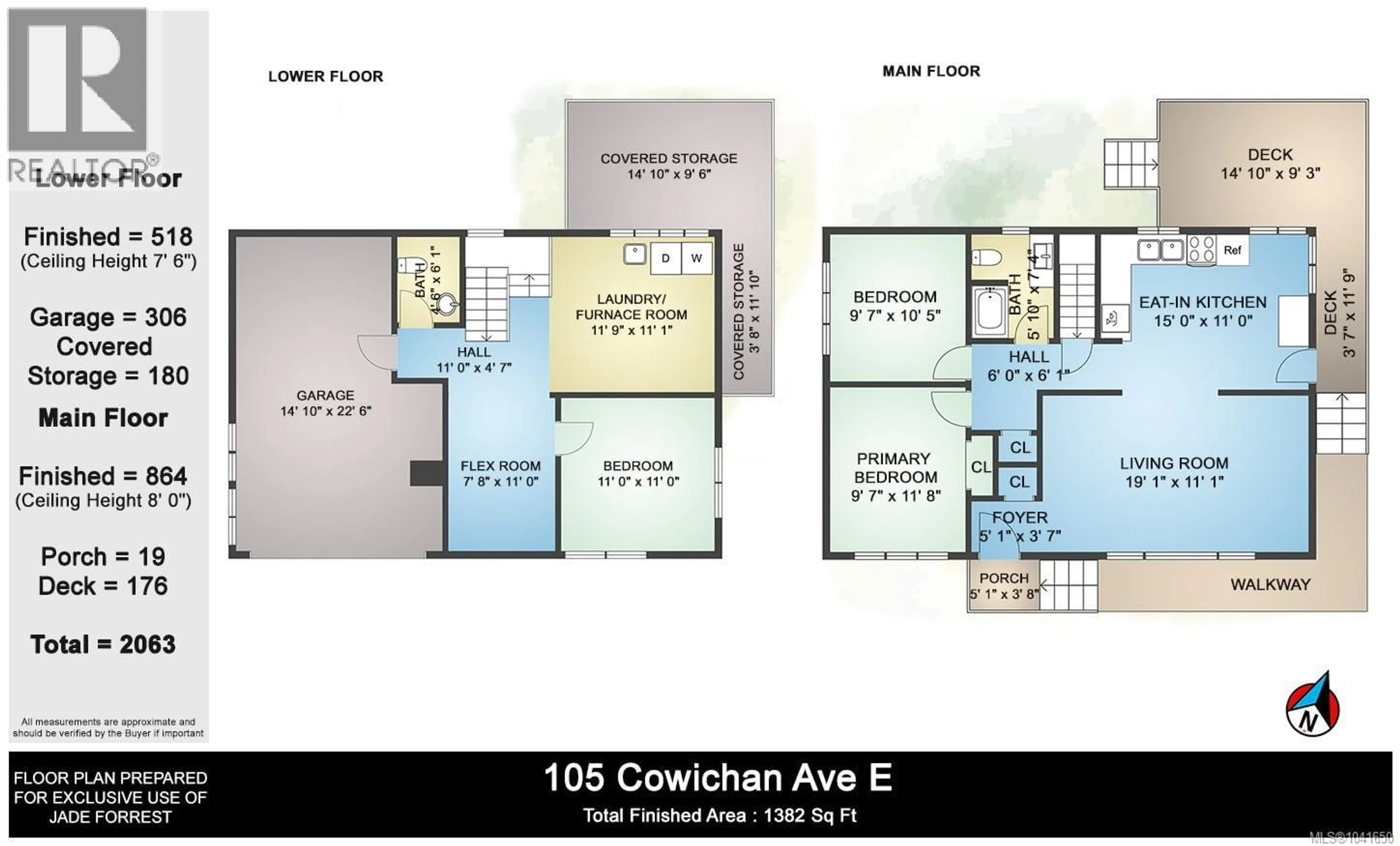 Floor plan for 105 COWICHAN AVENUE, Lake Cowichan British Columbia V0R2G0