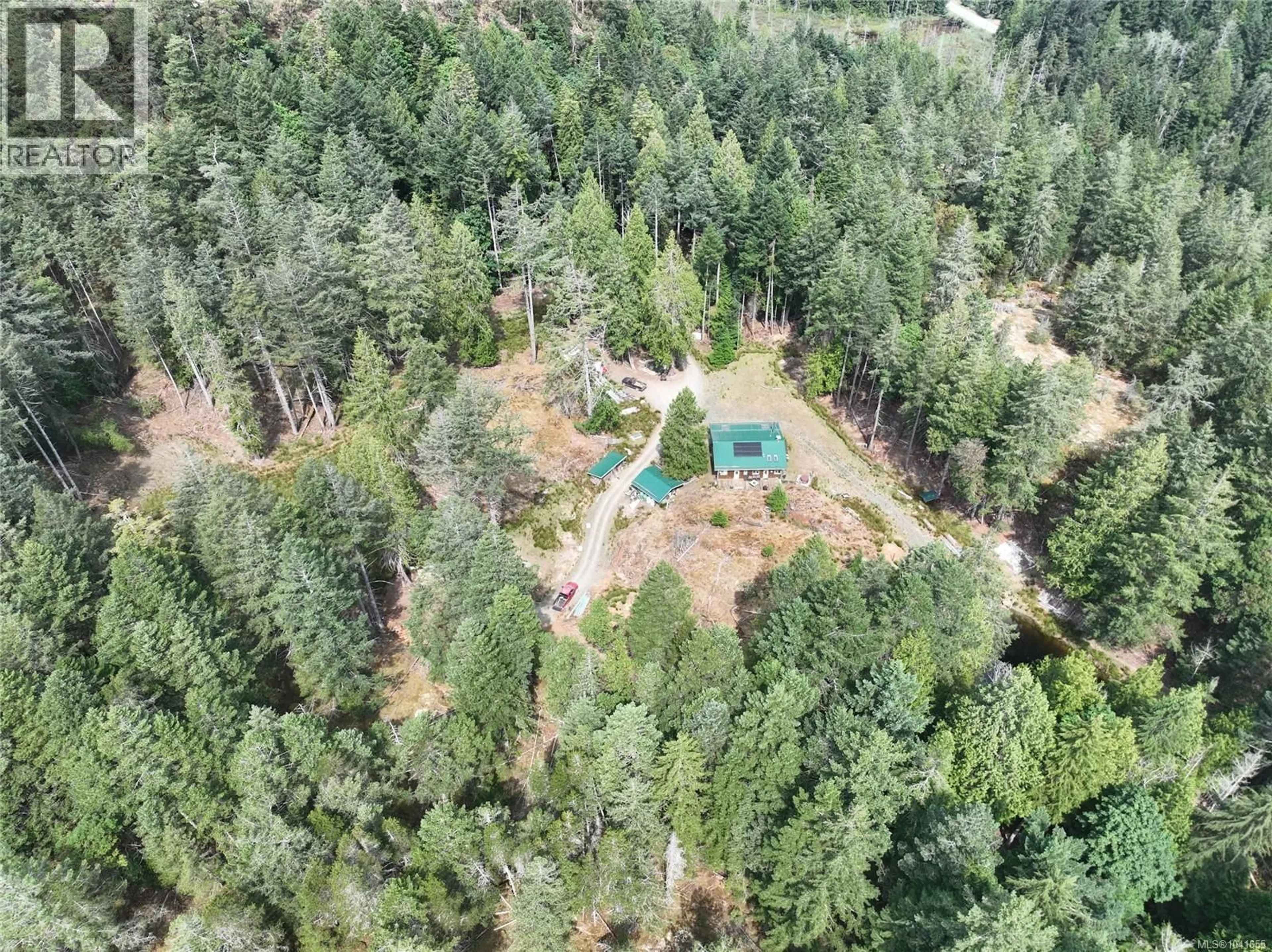 A pic from outside/outdoor area/front of a property/back of a property/a pic from drone, forest/trees view for Lot 1 MAIN ROAD, Lasqueti Island British Columbia V0R2J0