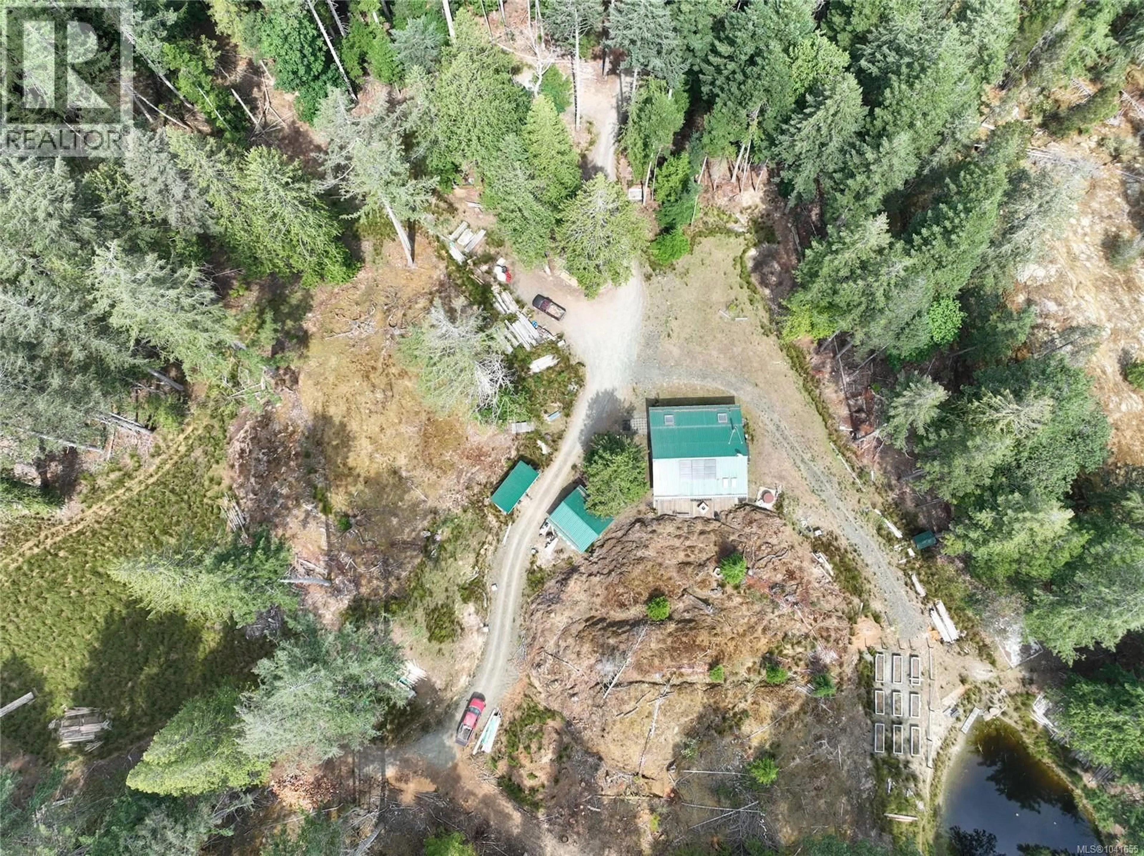 A pic from outside/outdoor area/front of a property/back of a property/a pic from drone, forest/trees view for Lot 1 MAIN ROAD, Lasqueti Island British Columbia V0R2J0