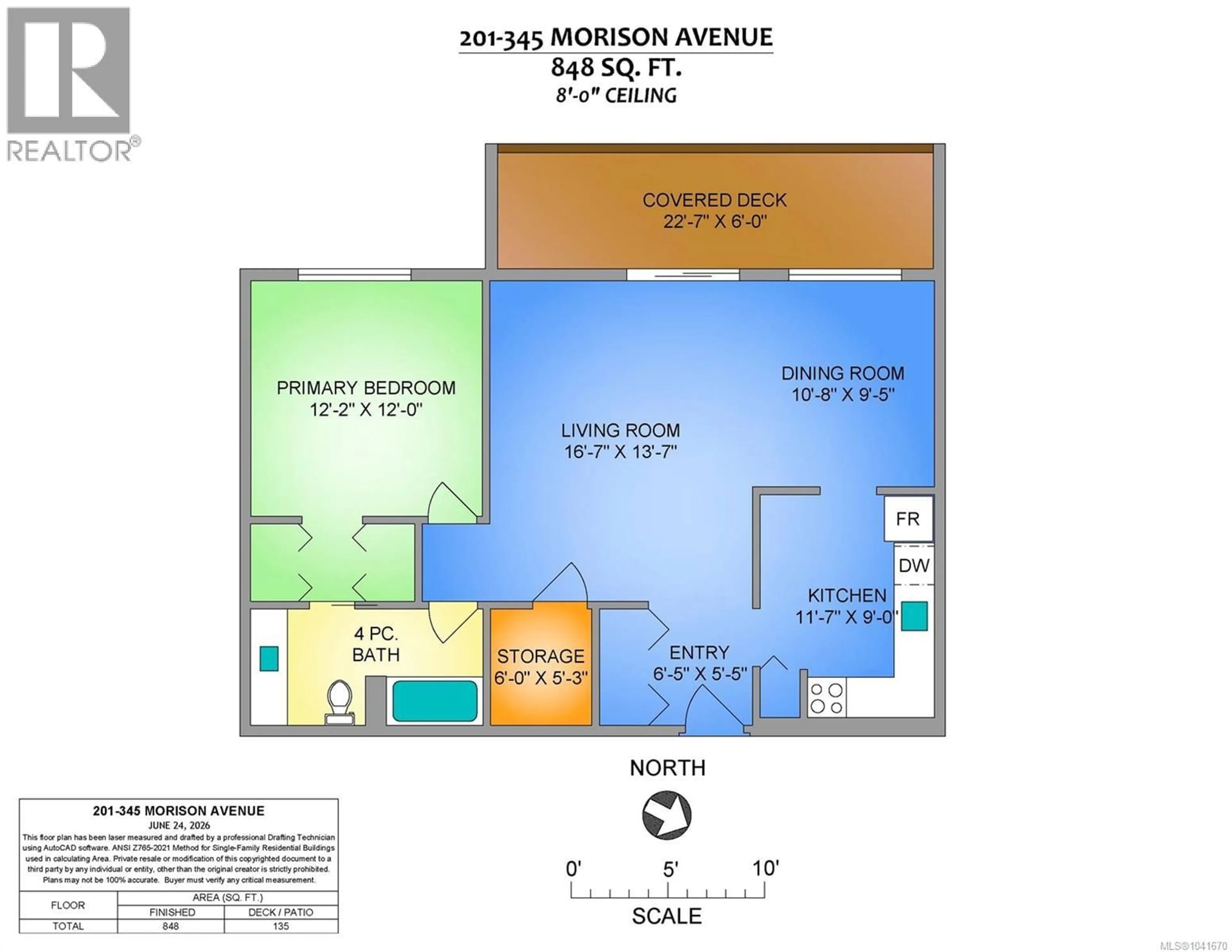 Floor plan for 201 - 345 MORISON AVENUE, Parksville British Columbia V9P1P4