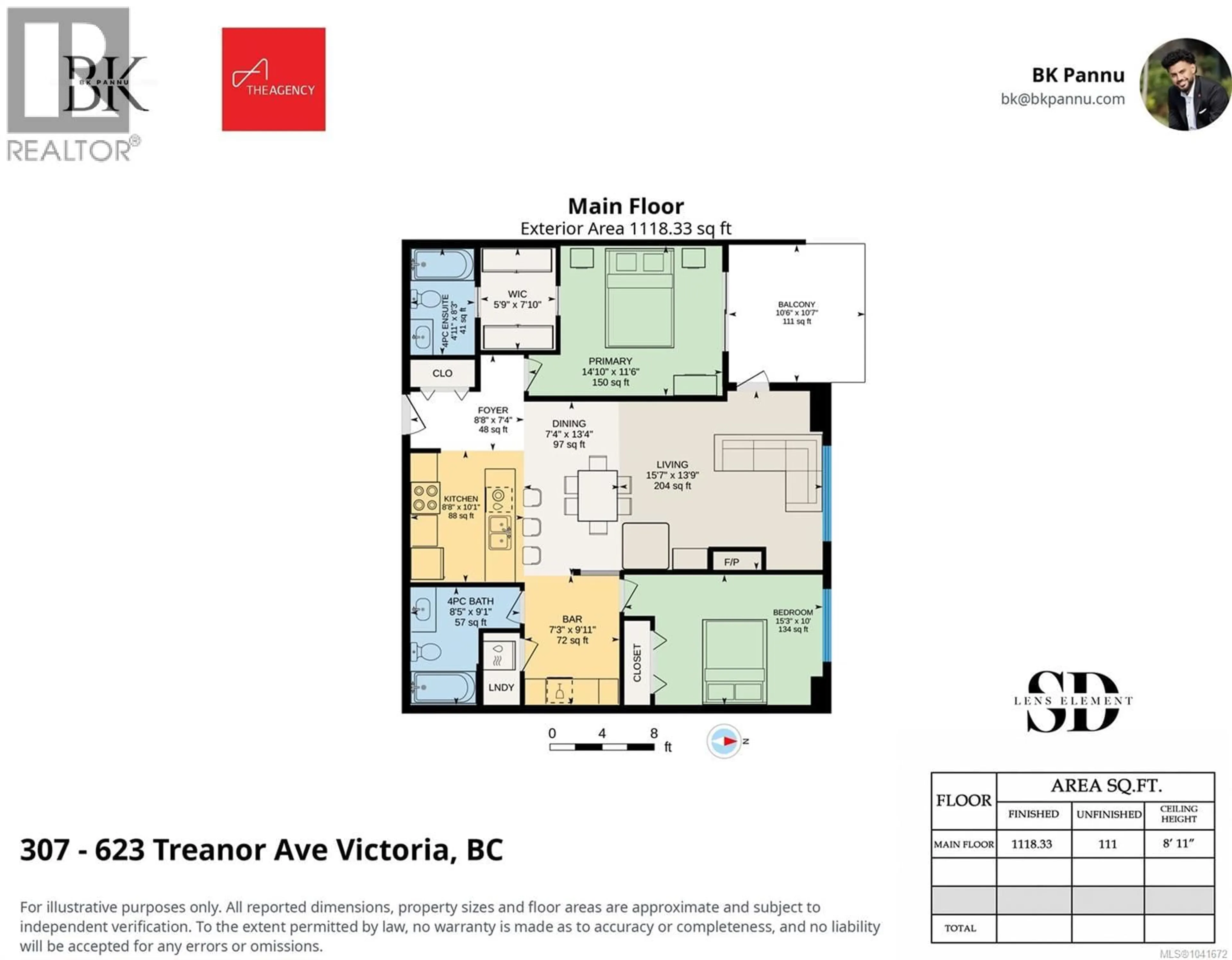 Floor plan for 307 - 623 TREANOR AVENUE, Langford British Columbia V9B0B1