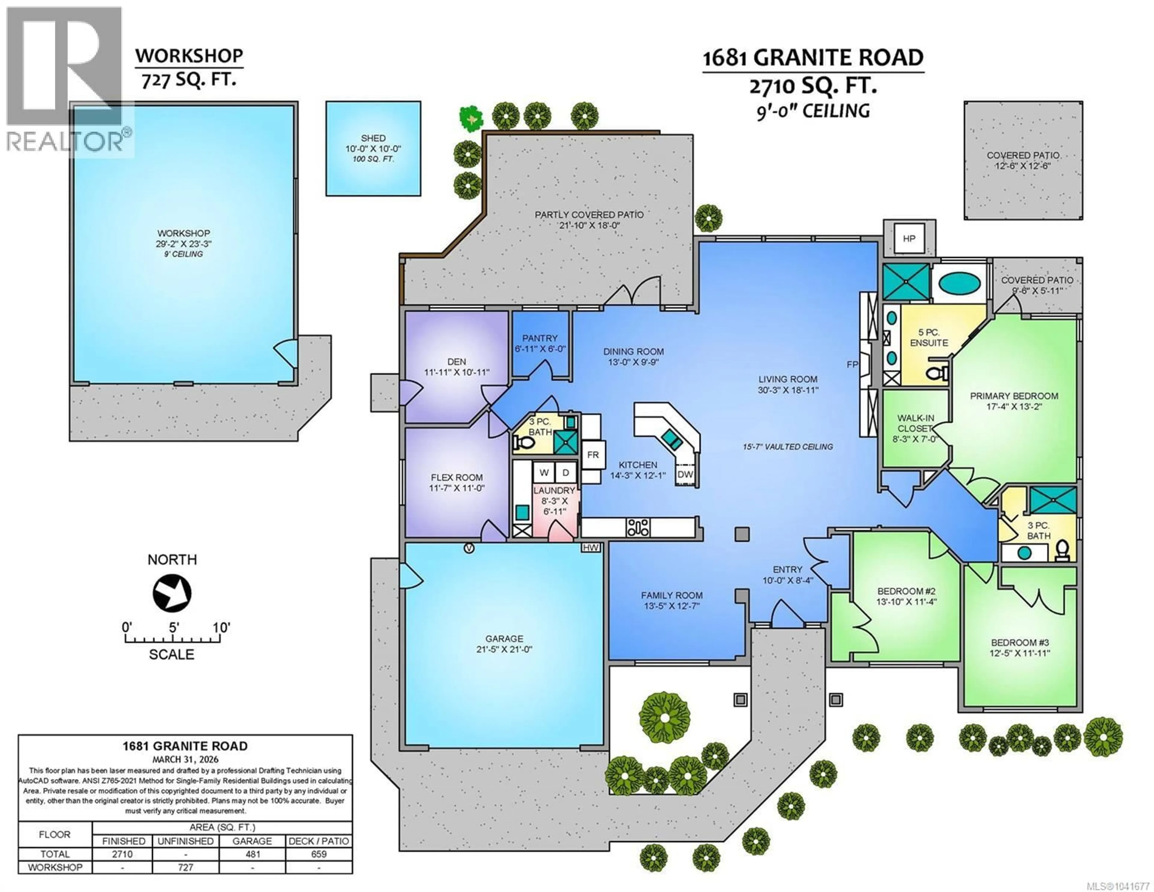 Floor plan for 1681 GRANITE ROAD, Nanoose Bay British Columbia V9P9M4