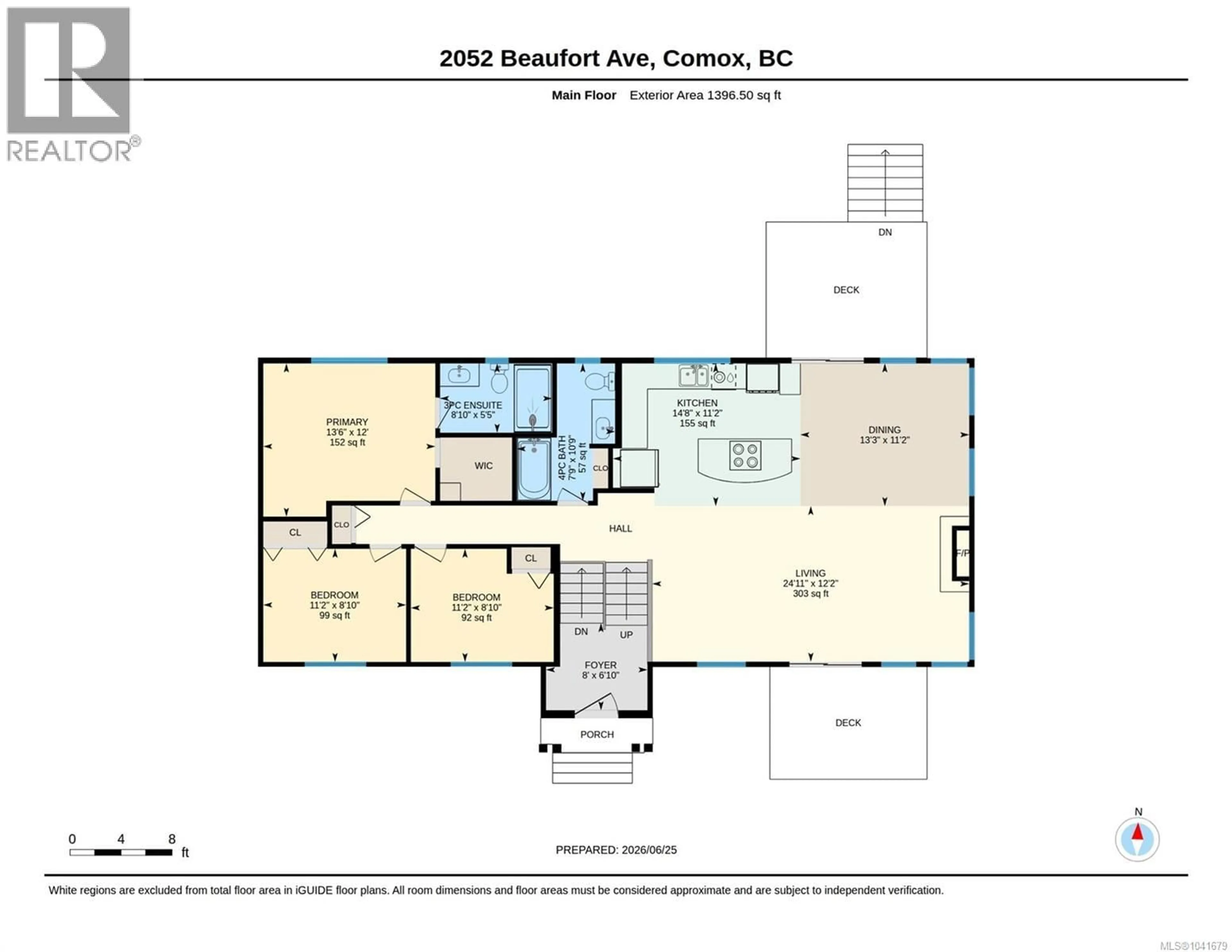 Floor plan for 2052 BEAUFORT AVENUE, Comox British Columbia V9M1V9