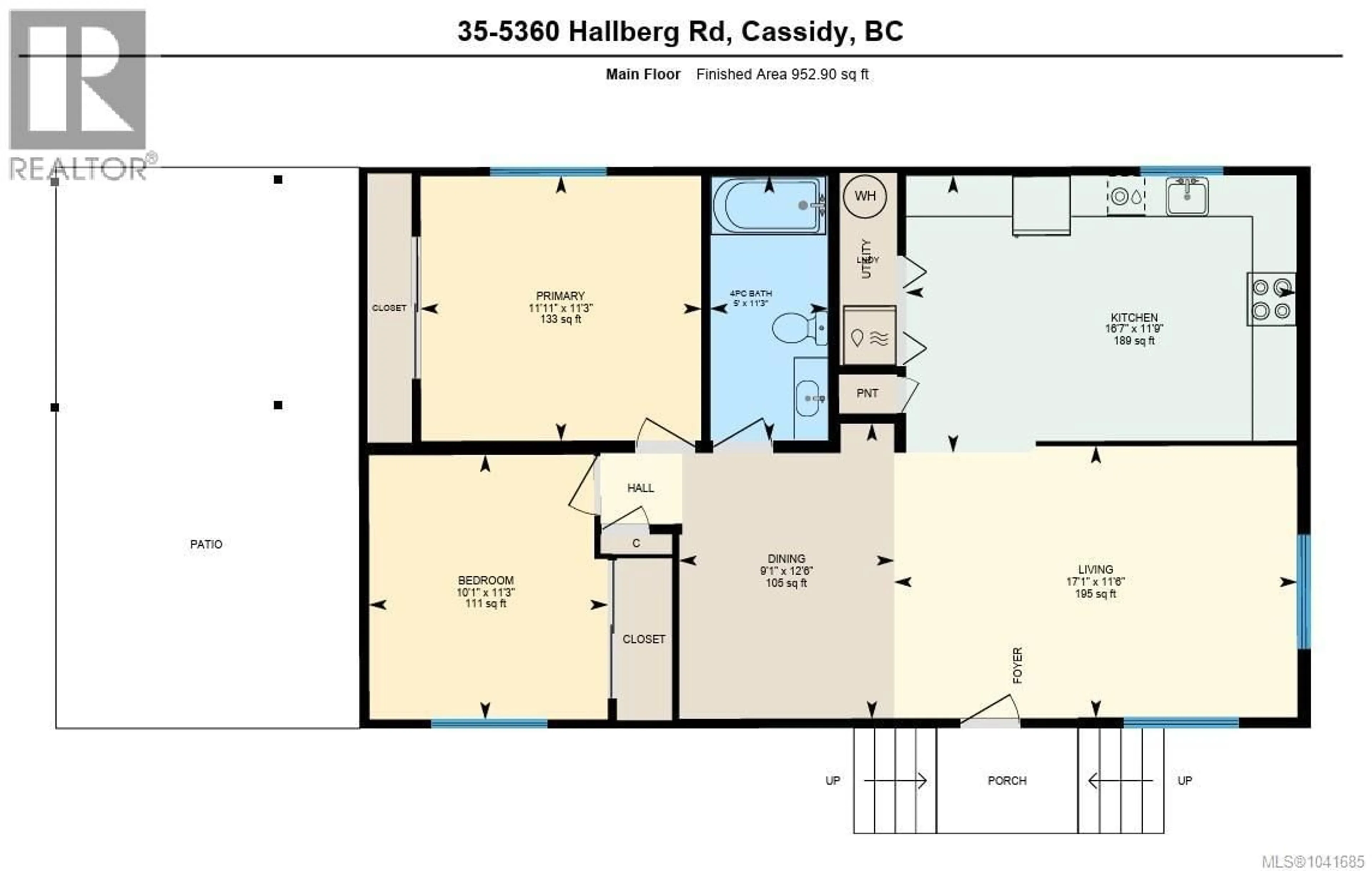 Floor plan for 53 - 3560 HALLBERG ROAD, Cassidy British Columbia V9G1K1