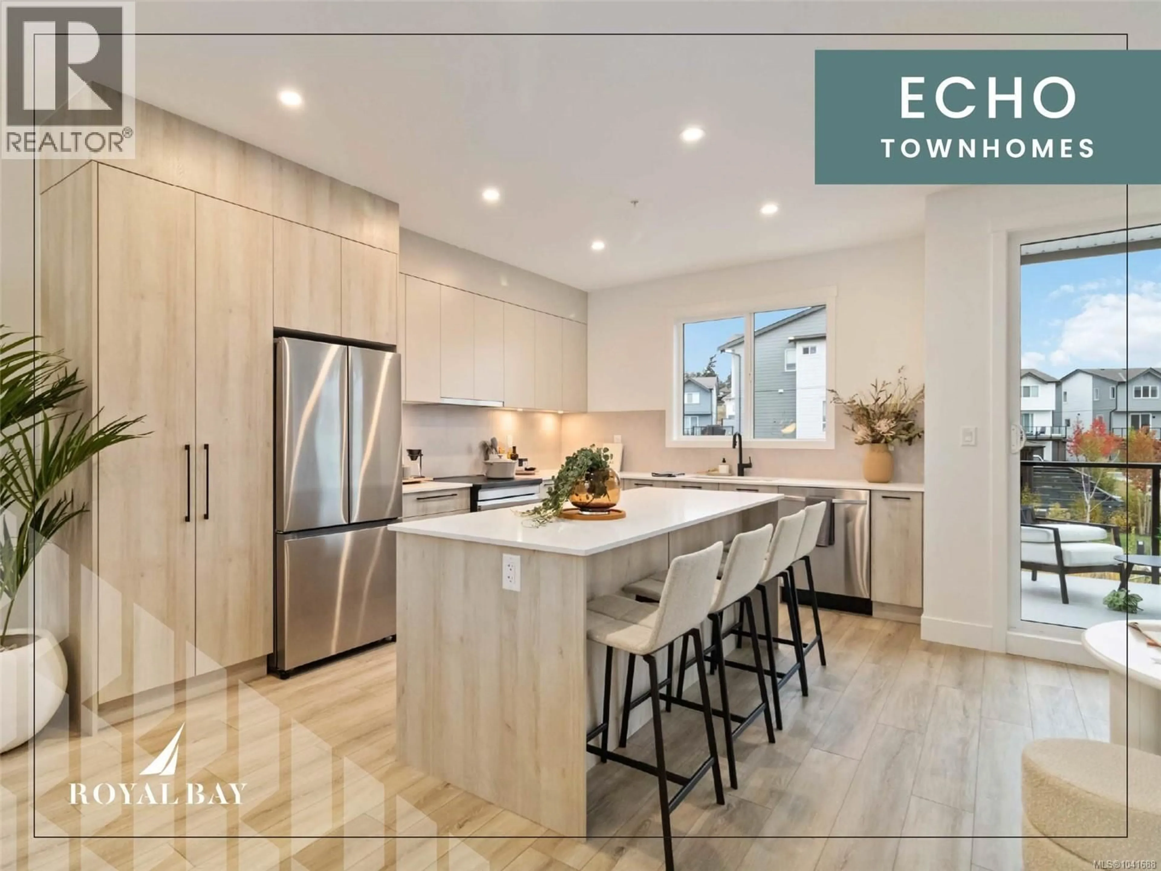 Contemporary kitchen, ceramic/tile floor for 105 - 368 TRADEWINDS AVENUE, Colwood British Columbia V9C0S5