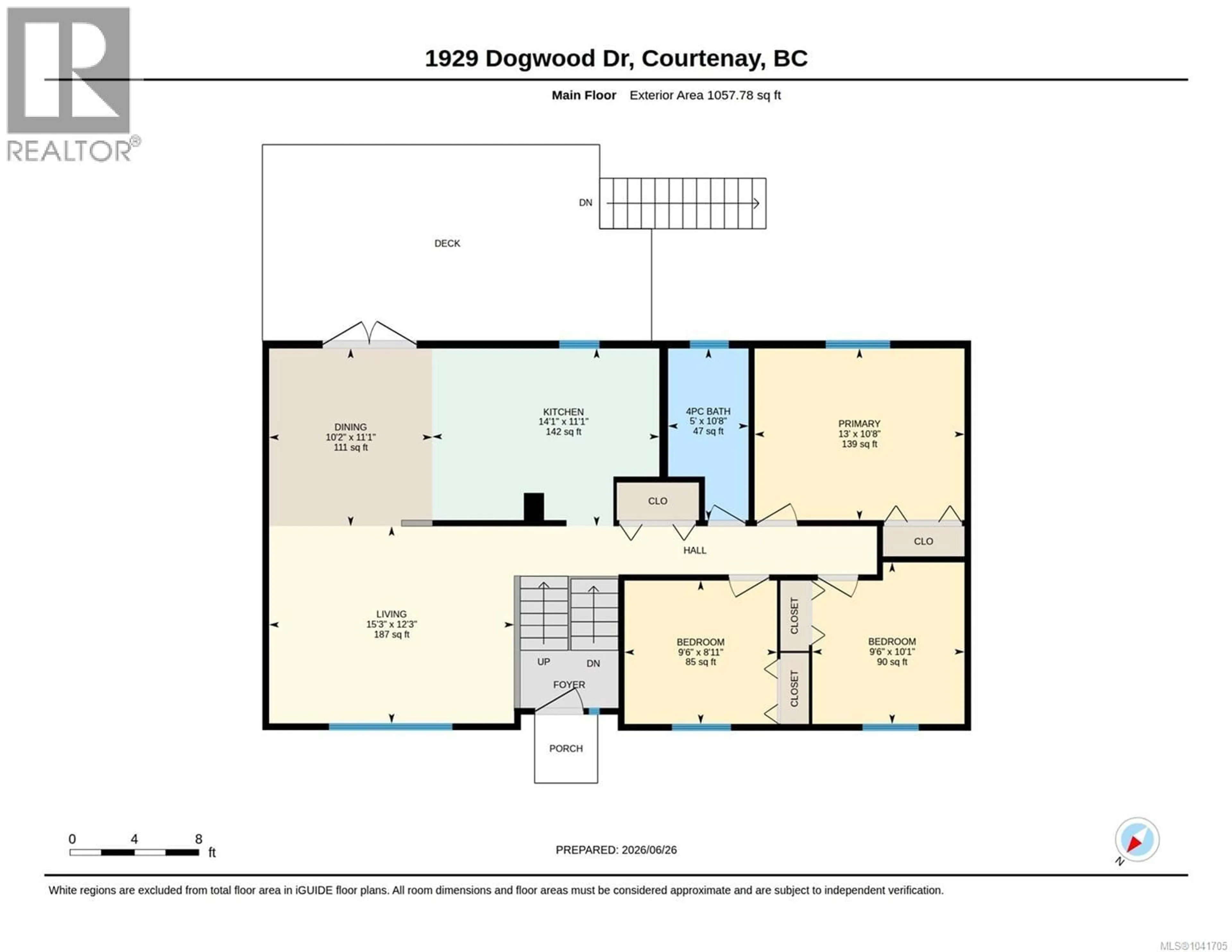 Floor plan for 1929 DOGWOOD DRIVE, Courtenay British Columbia V9N3B1
