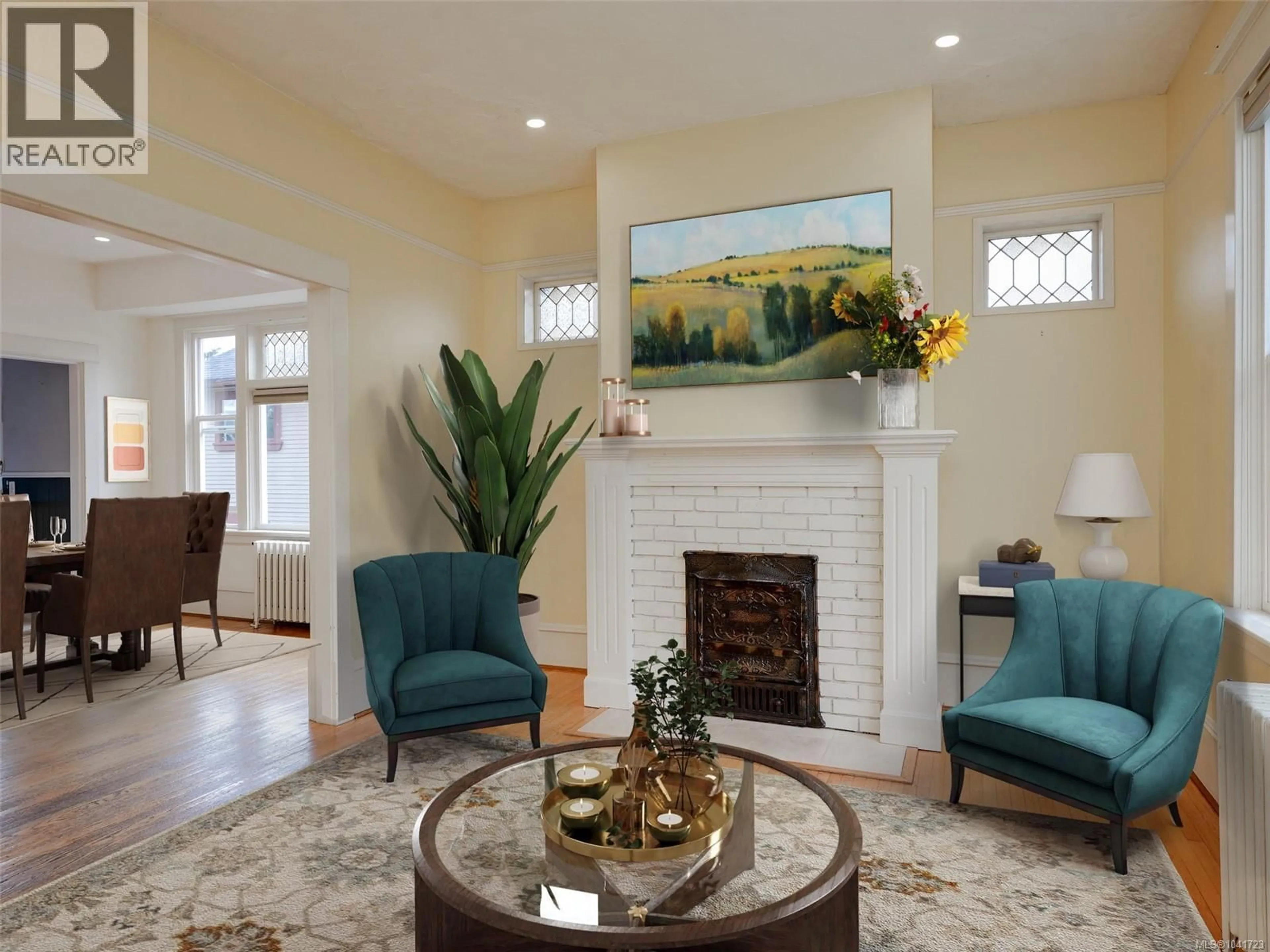 Living room with furniture, ceramic/tile floor for 1344 LANG STREET, Victoria British Columbia V8T2S5