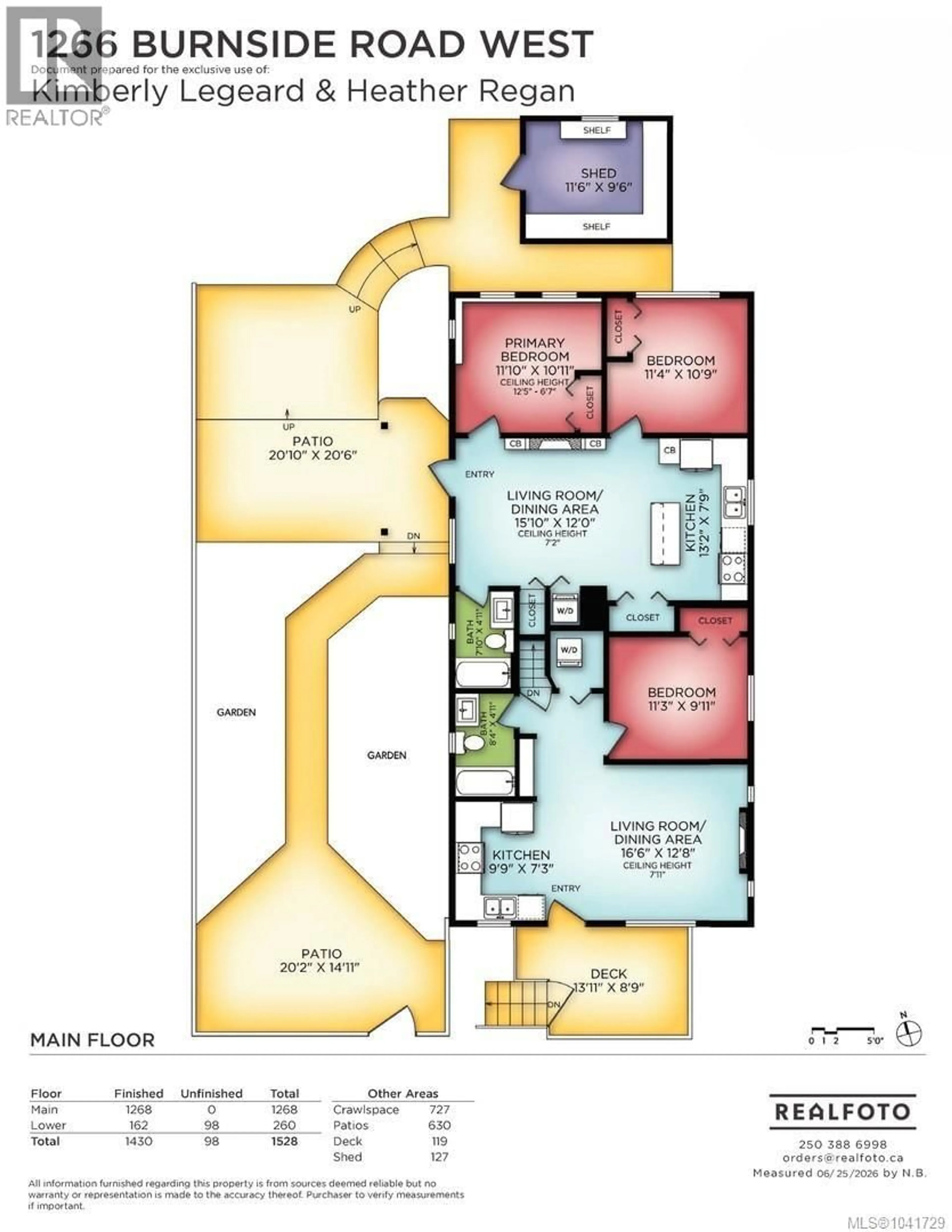 Floor plan for 1266 BURNSIDE ROAD WEST, View Royal British Columbia V8Z1P1