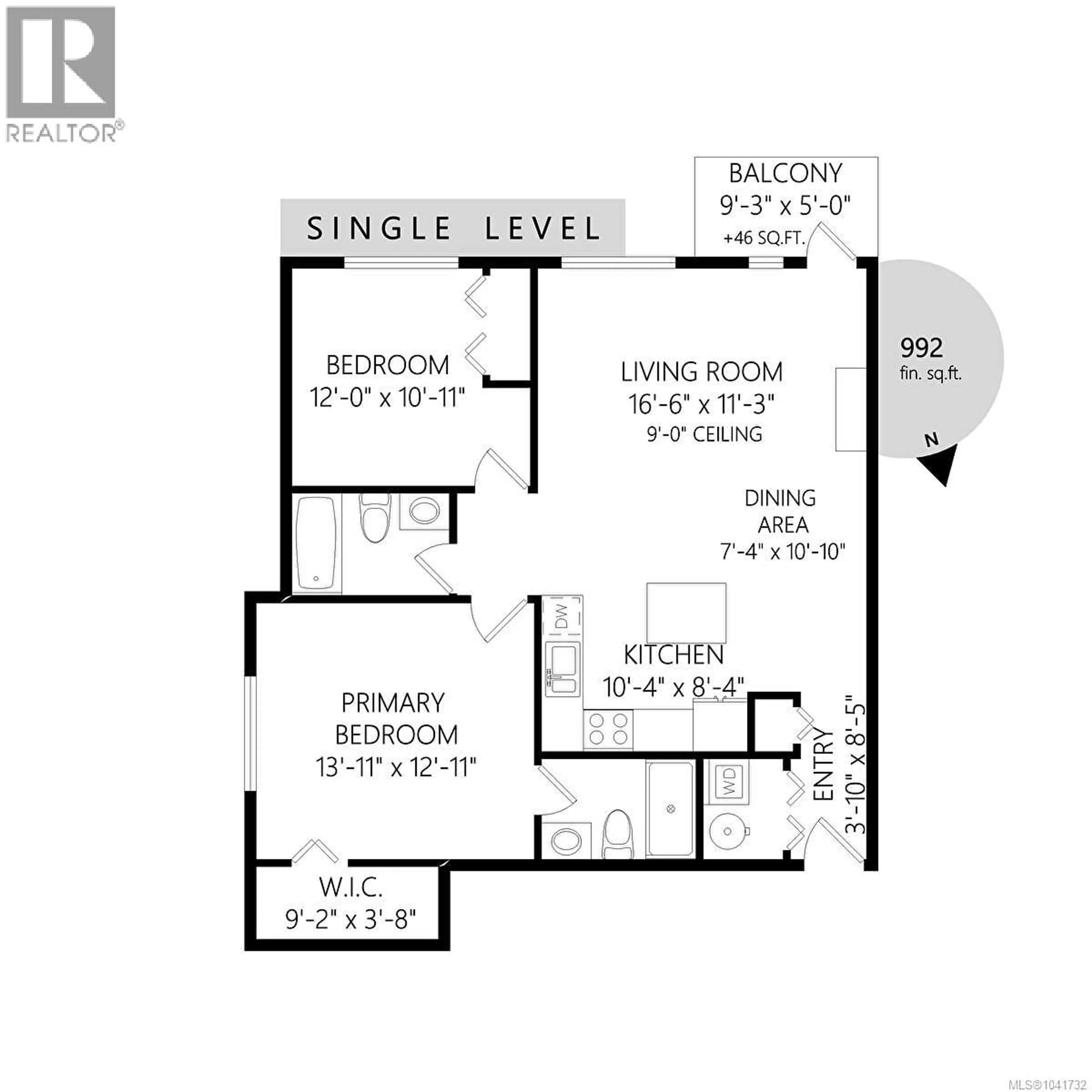 Floor plan for 401 - 825 GOLDSTREAM AVENUE, Langford British Columbia V9B0C3