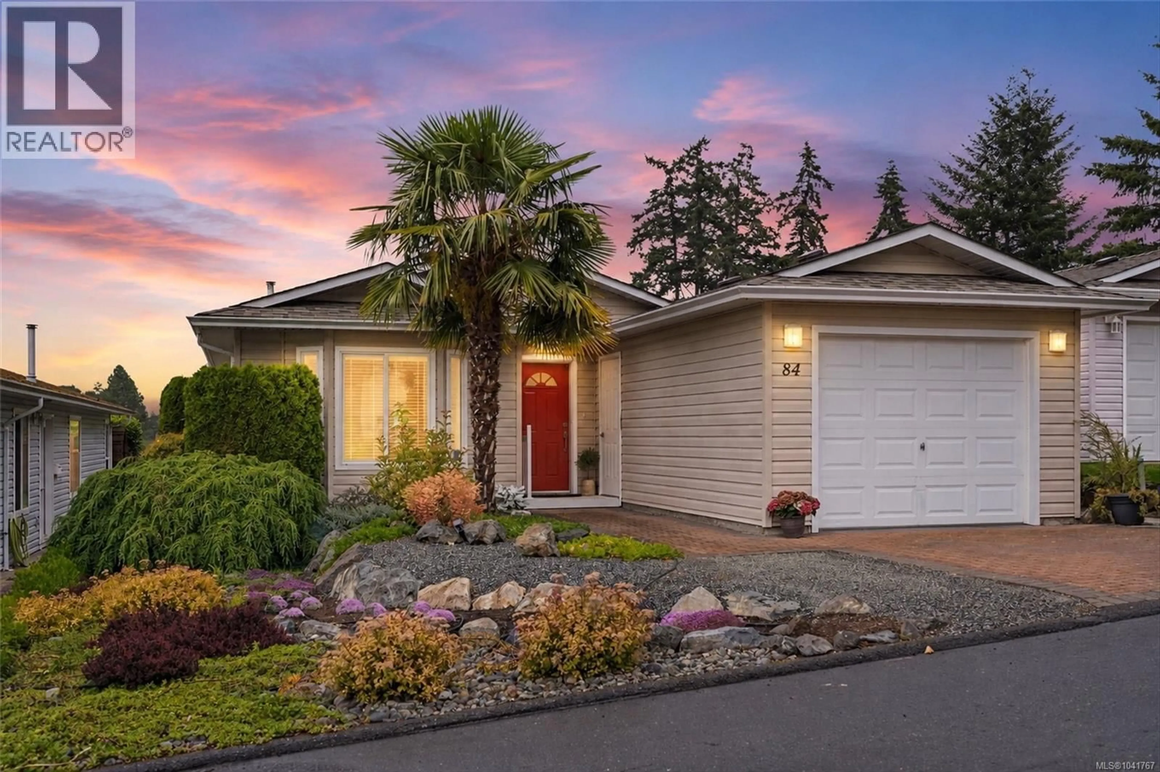 Home with vinyl exterior material, street for 84 WOLF LANE, View Royal British Columbia V9A7M2