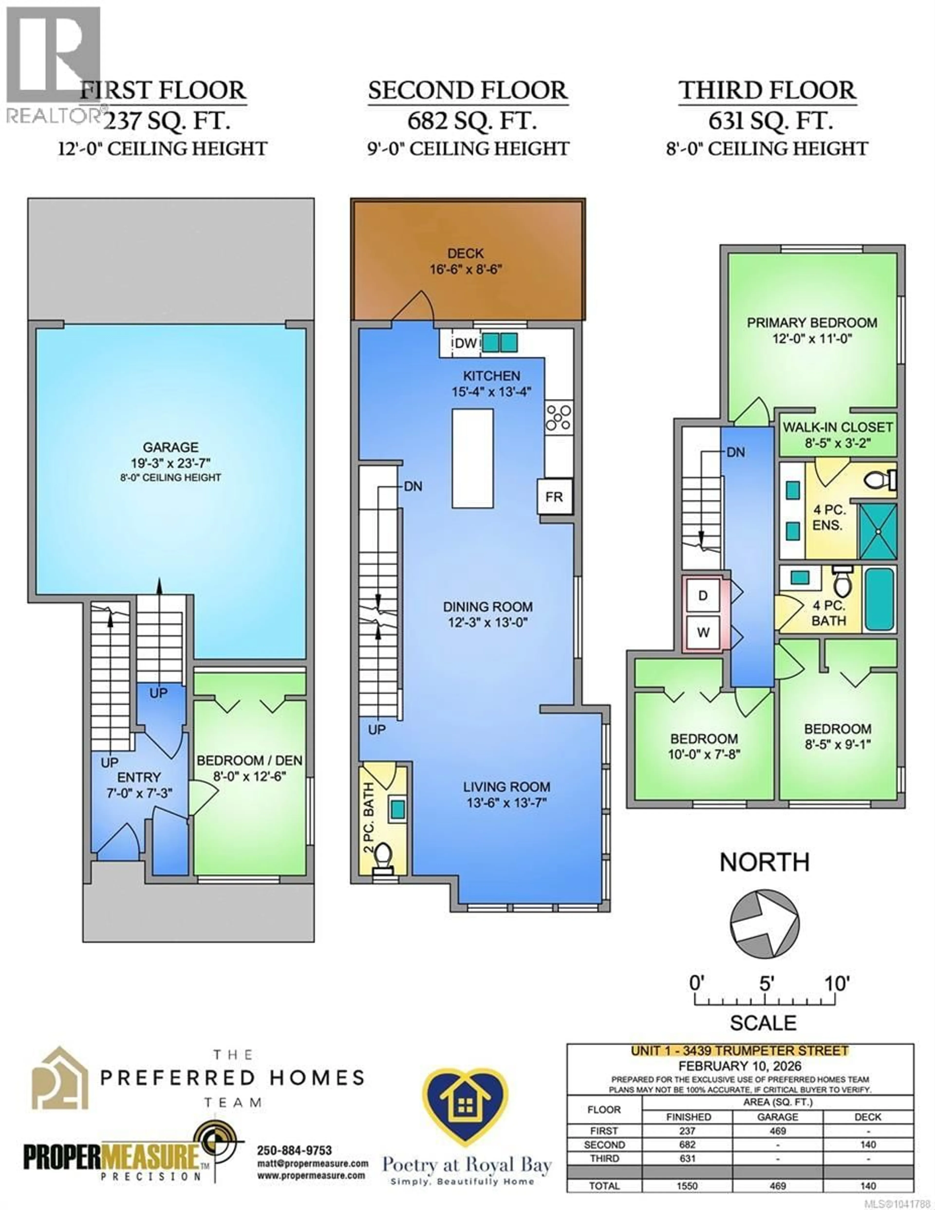 Floor plan for 1 - 3439 TRUMPETER STREET, Colwood British Columbia V9C0R5