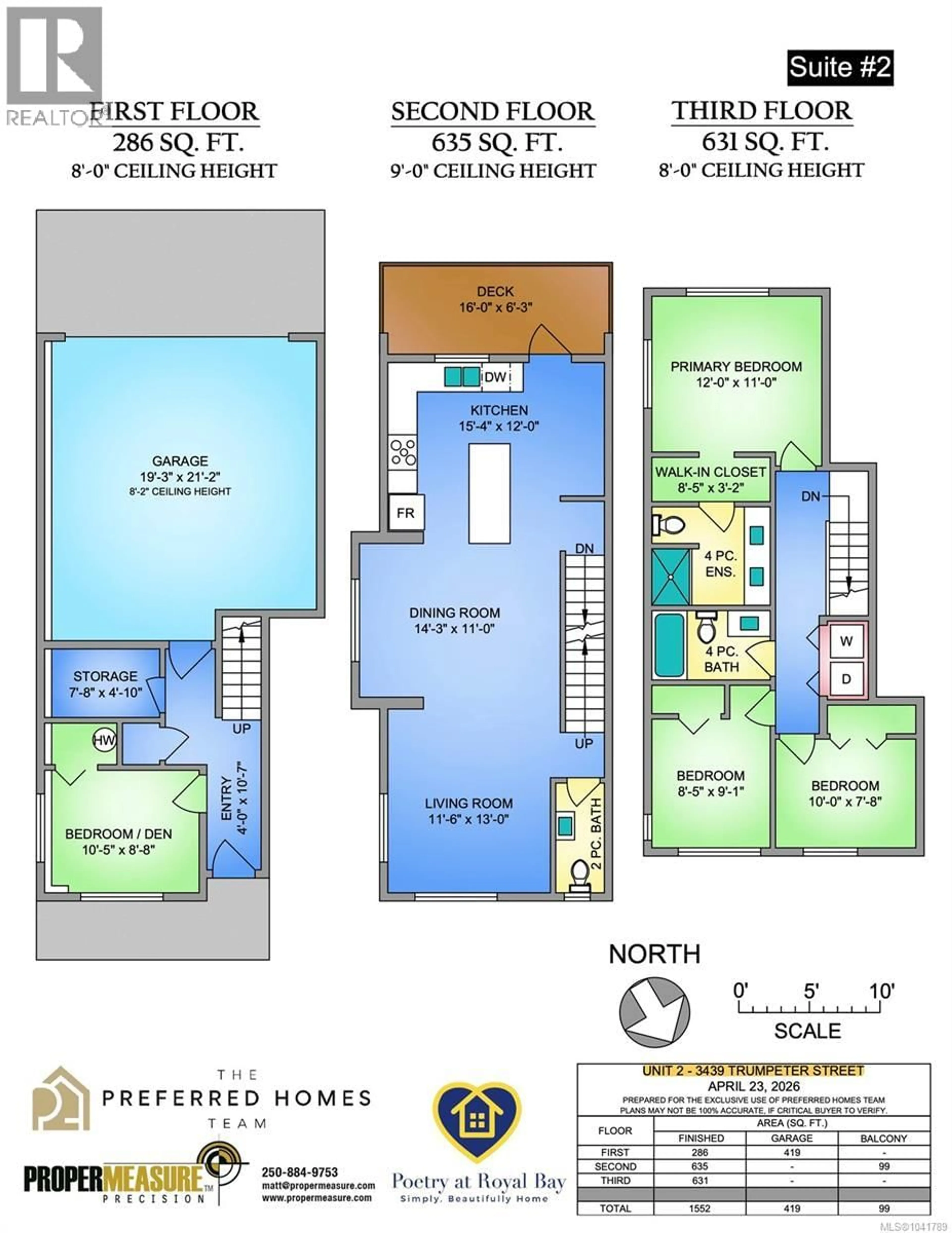Floor plan for 2 - 3439 TRUMPETER STREET, Colwood British Columbia V9C0R5