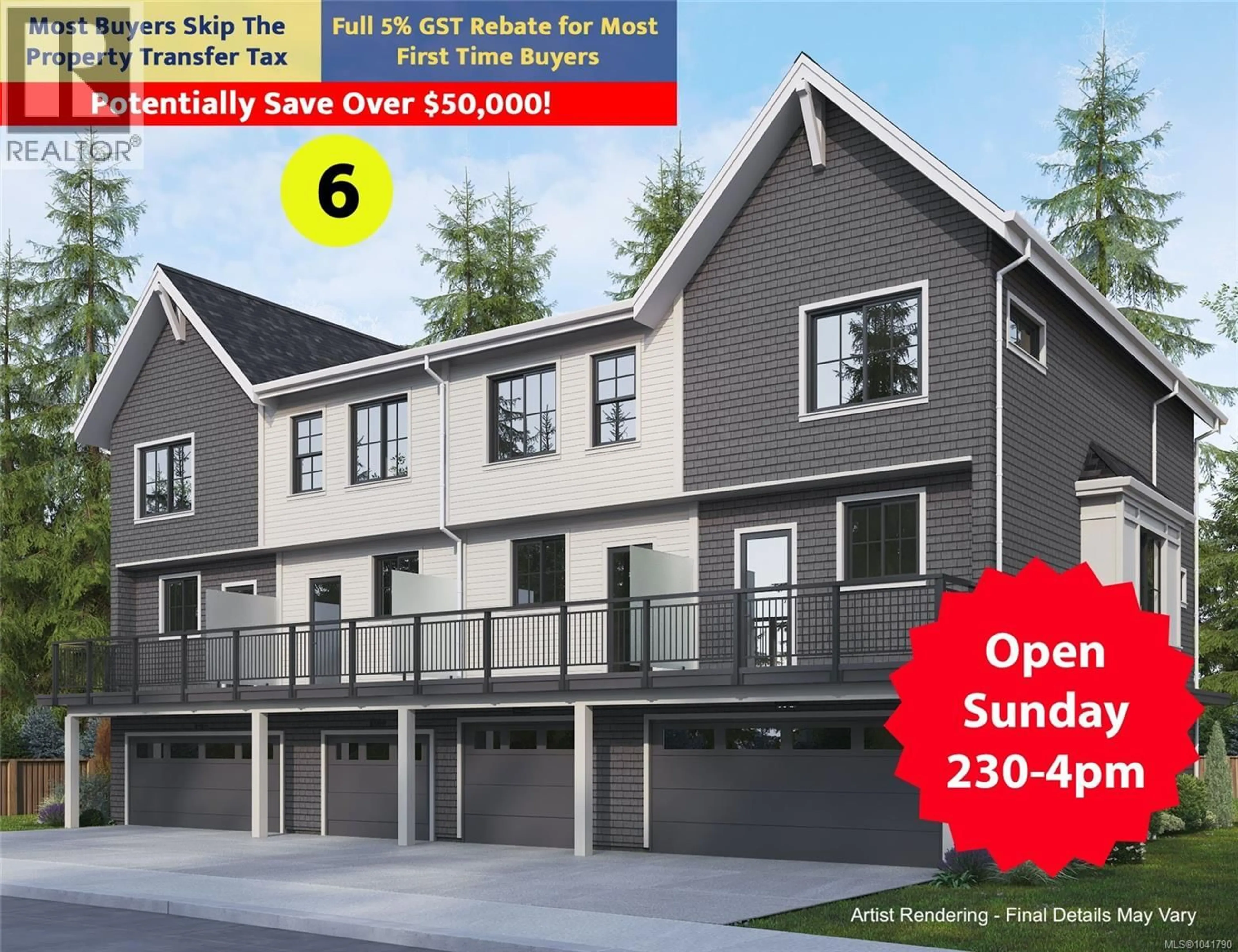 Home with vinyl exterior material, street for 6 - 3439 TRUMPETER STREET, Colwood British Columbia V9C0R5