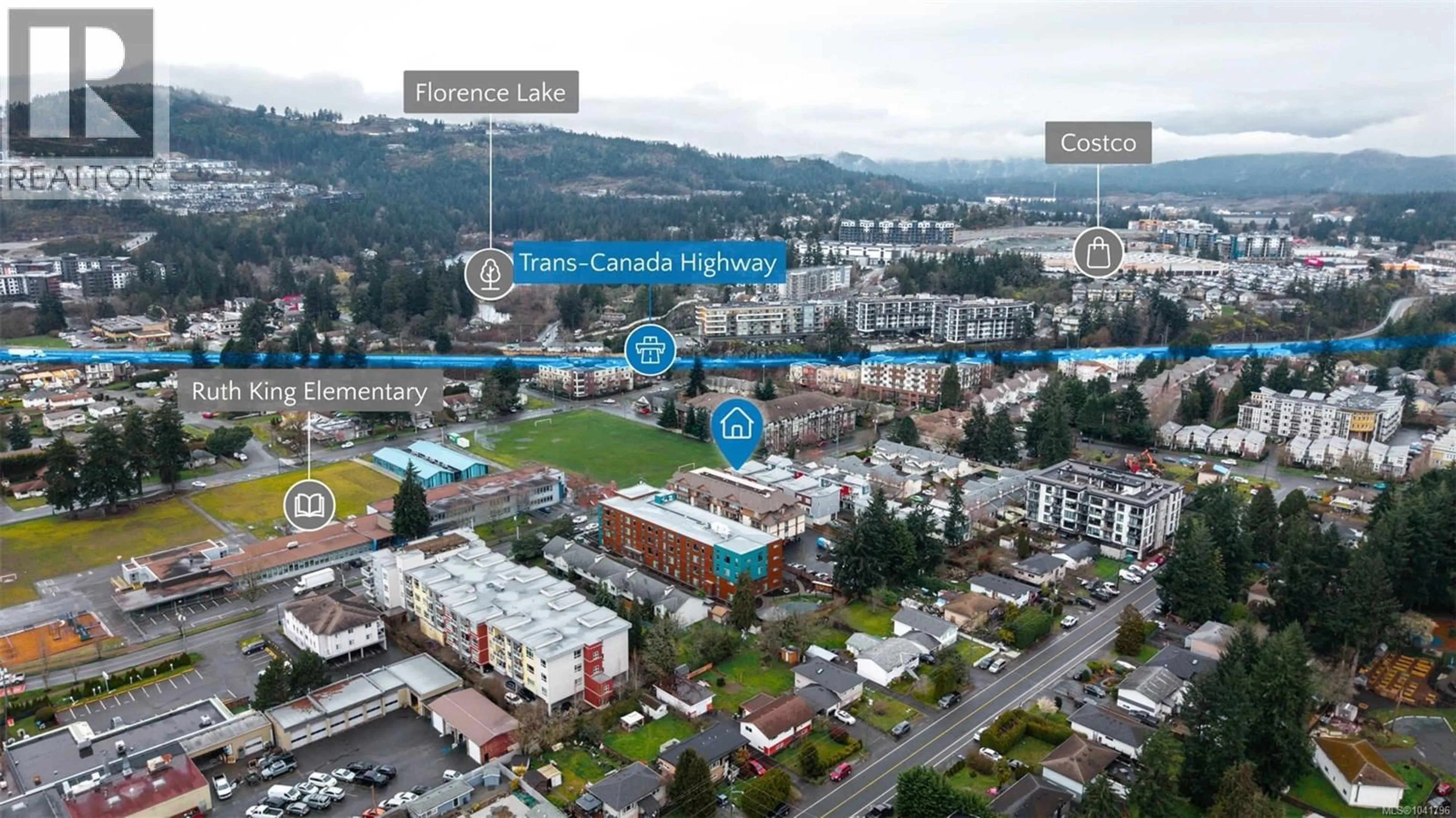 A pic from outside/outdoor area/front of a property/back of a property/a pic from drone, mountain view for 307 - 2747 JACKLIN ROAD, Langford British Columbia V9B3X7