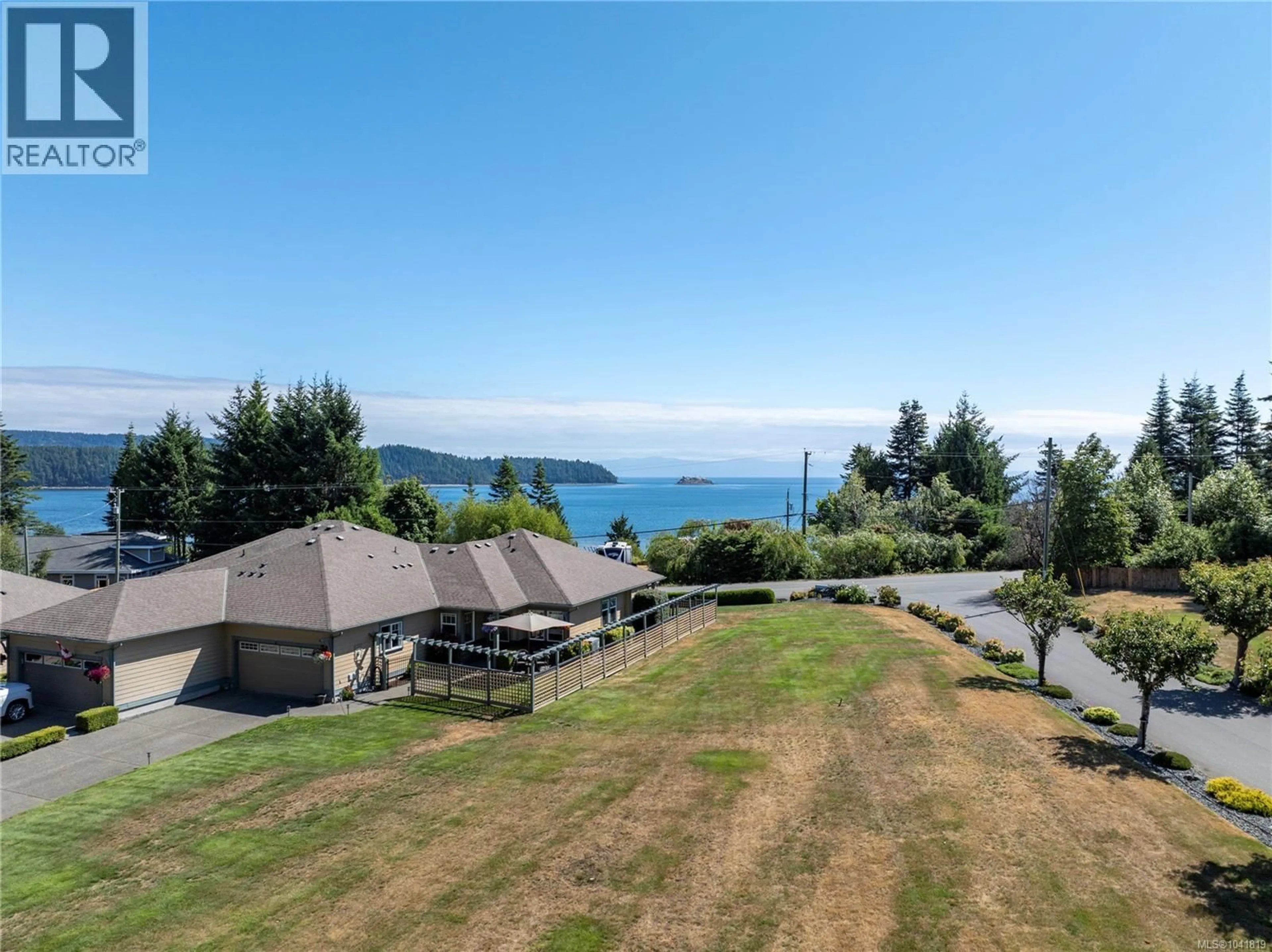 A pic from outside/outdoor area/front of a property/back of a property/a pic from drone, water/lake/river/ocean view for 6 - 5300 GAINSBERG ROAD, Bowser British Columbia V0R1G0