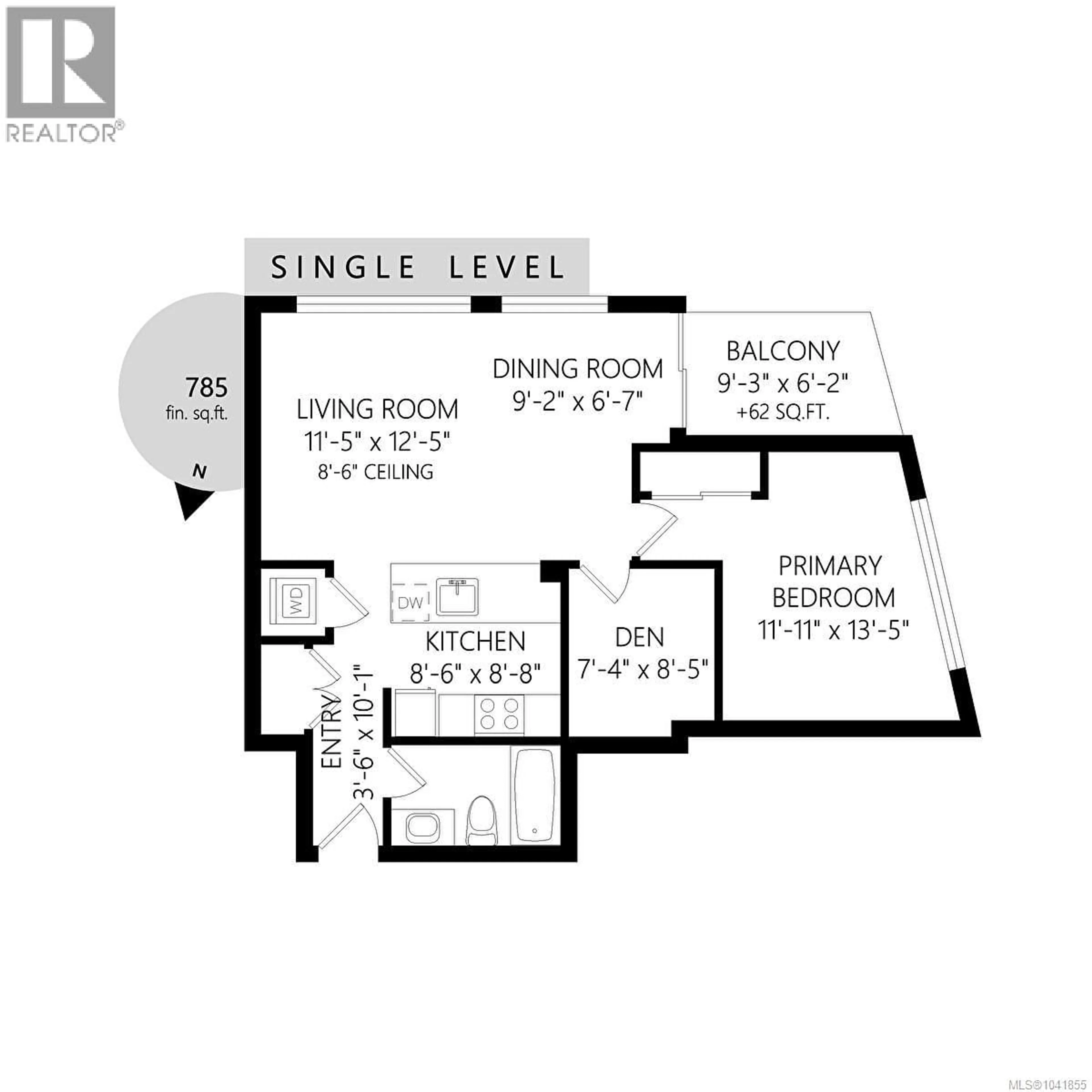 Floor plan for 505 - 369 TYEE ROAD, Victoria British Columbia V9A0B6