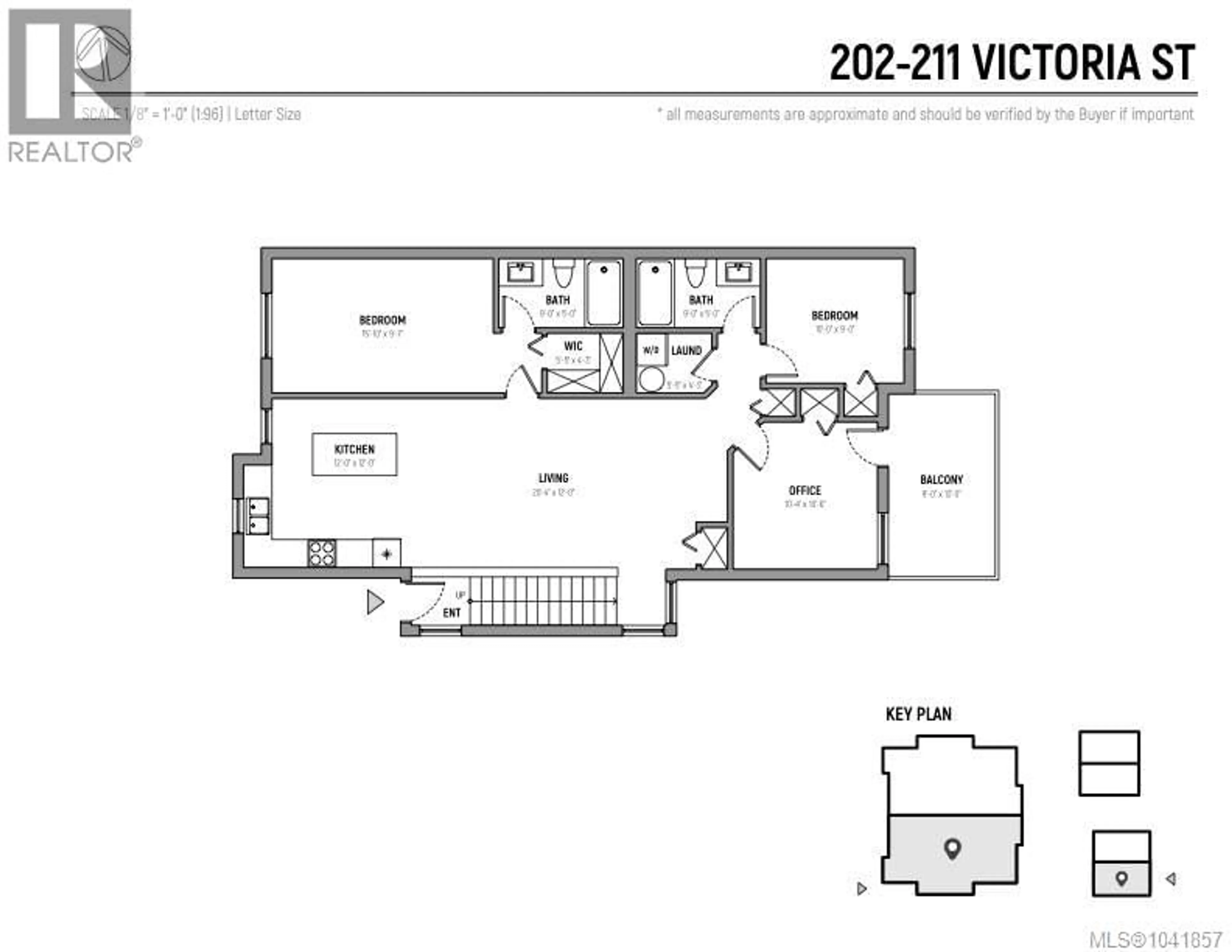 Floor plan for 202 - 211 VICTORIA ROAD, Nanaimo British Columbia V9R4P7