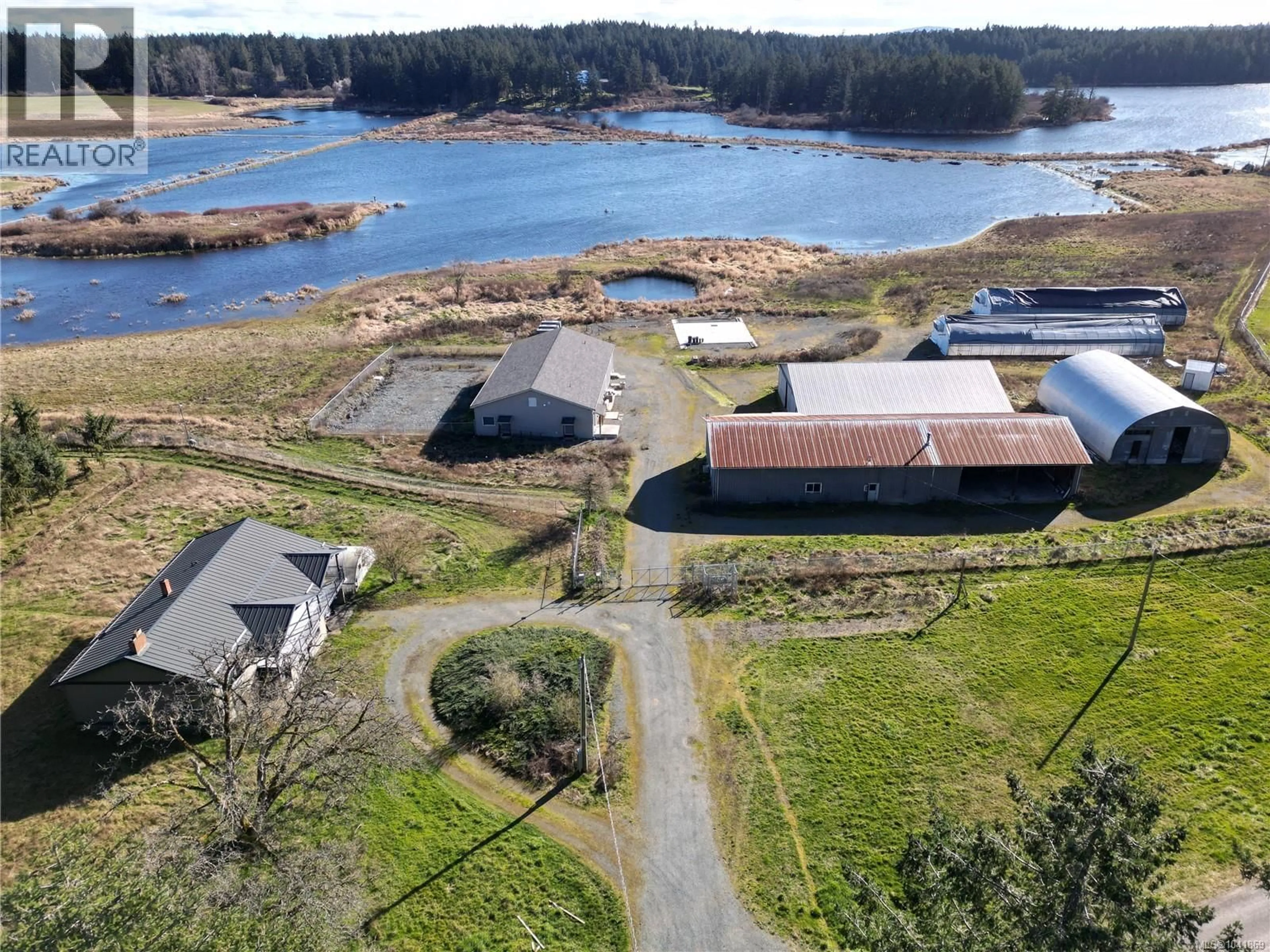 A pic from outside/outdoor area/front of a property/back of a property/a pic from drone, water/lake/river/ocean view for 2550 QUENNELL ROAD, Nanaimo British Columbia V9X1K4
