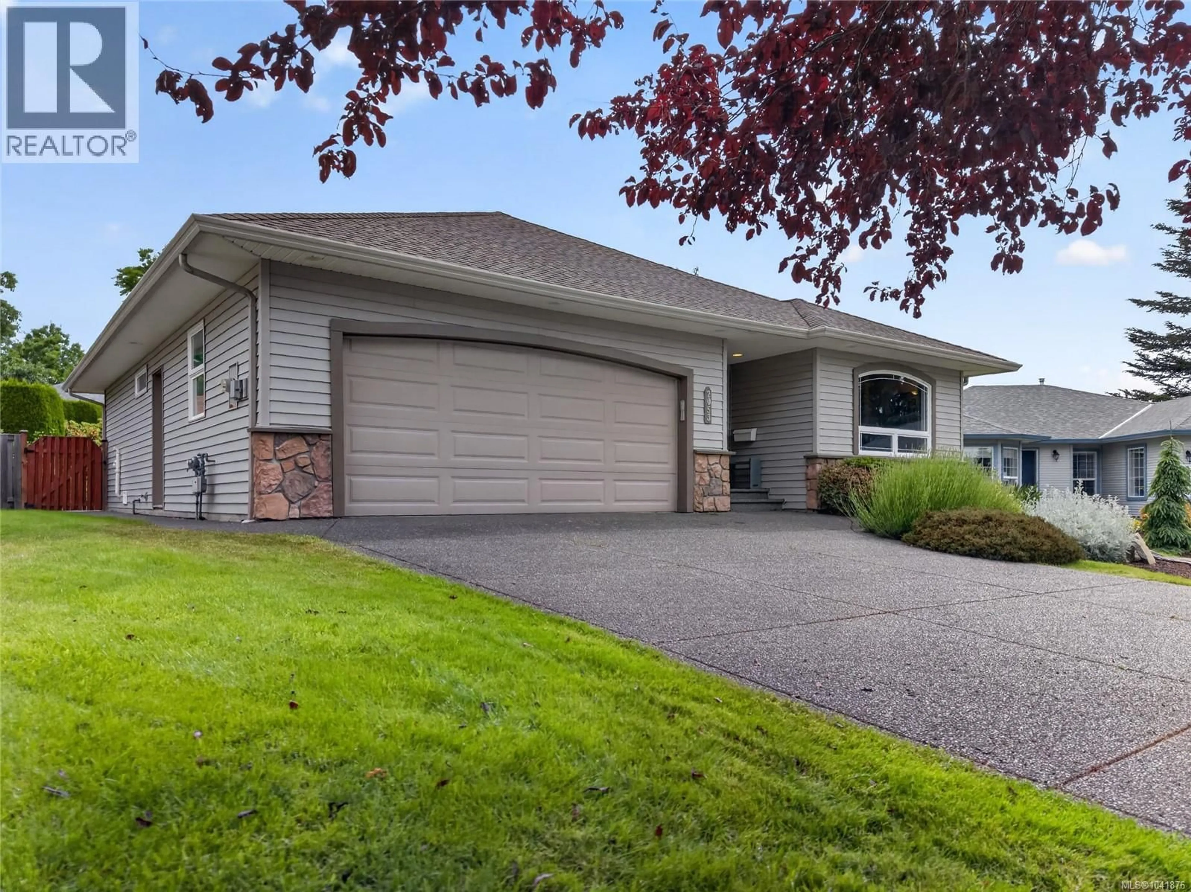 Home with vinyl exterior material, street for 2053 NEVIS PLACE, Courtenay British Columbia V9N9V5