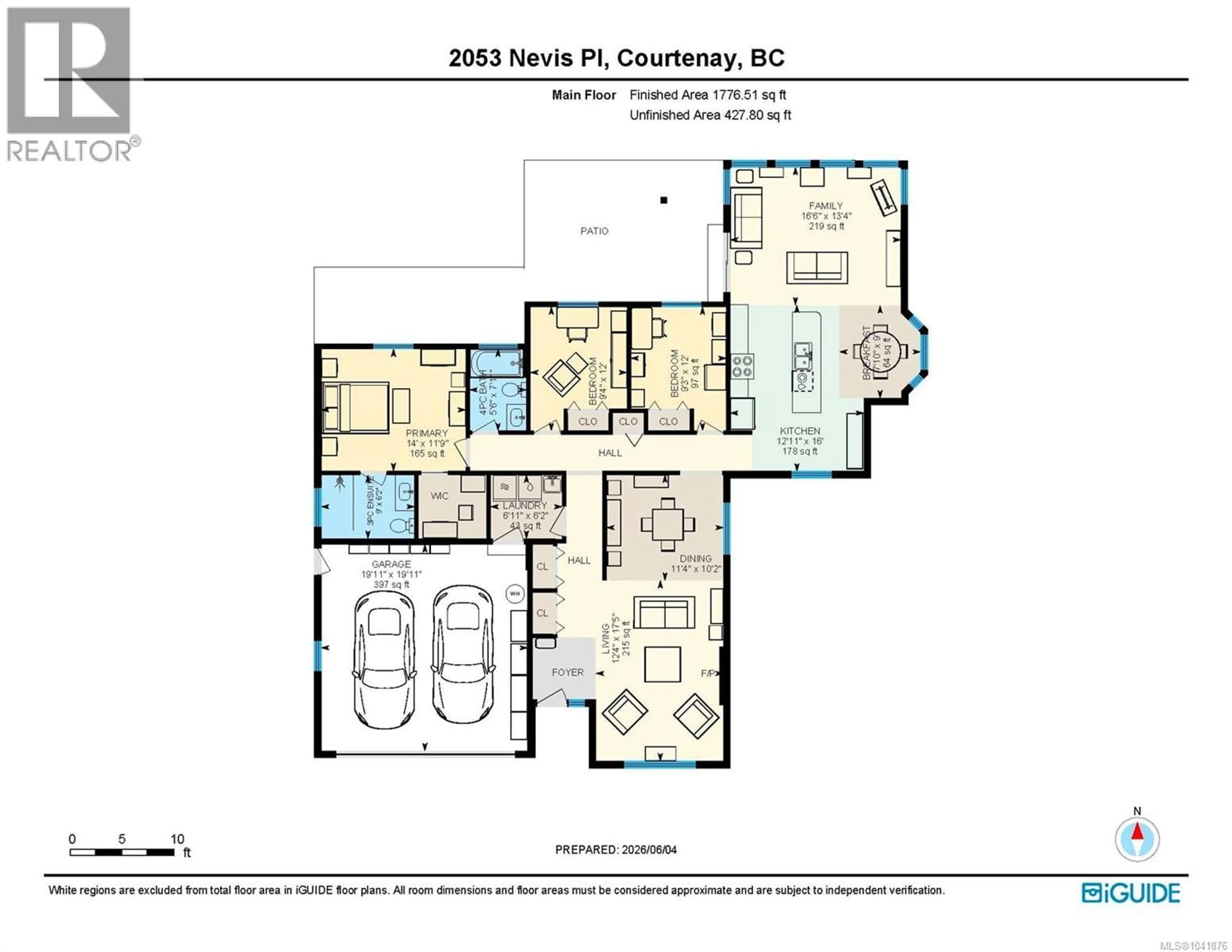 Floor plan for 2053 NEVIS PLACE, Courtenay British Columbia V9N9V5