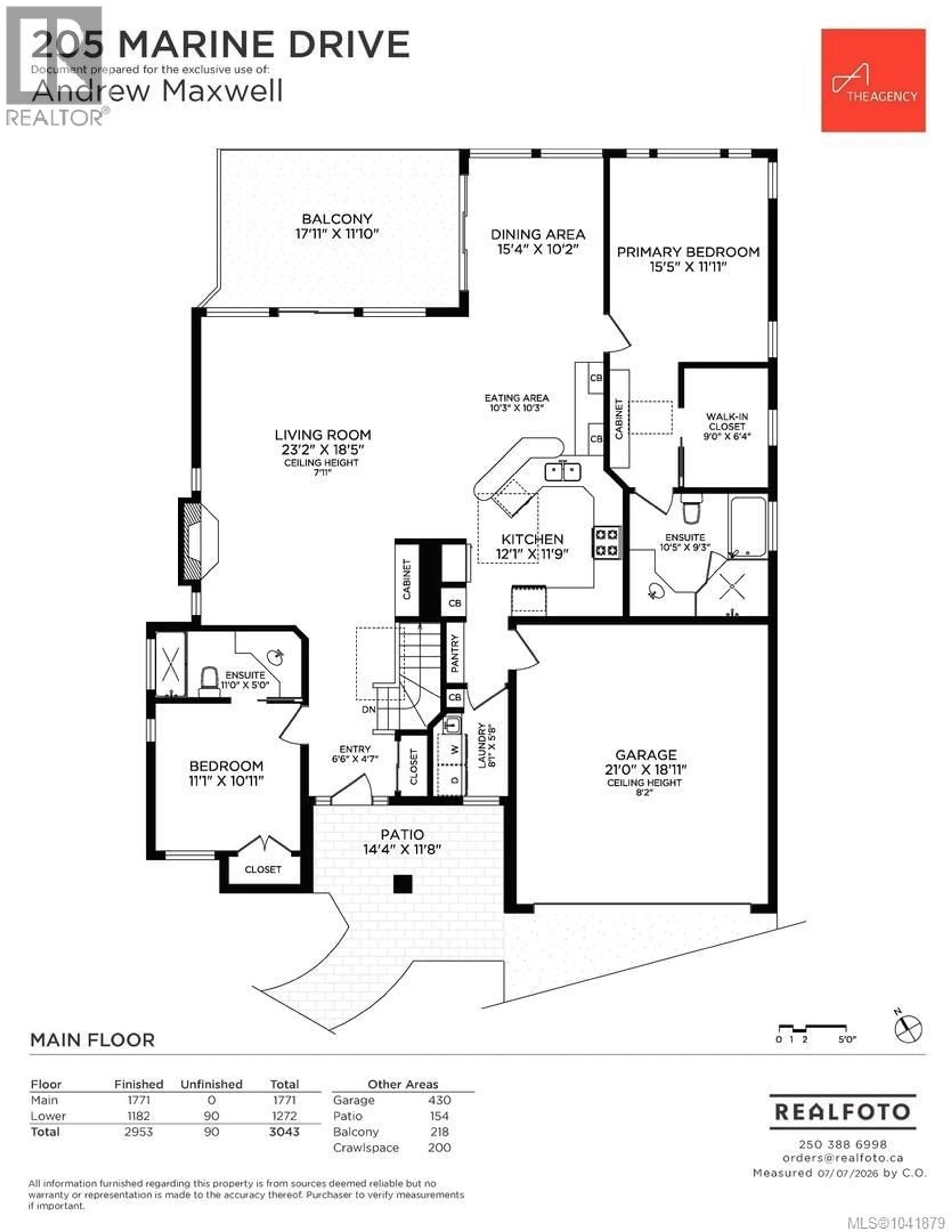 Floor plan for 205 MARINE DRIVE, Cobble Hill British Columbia V8H0K8