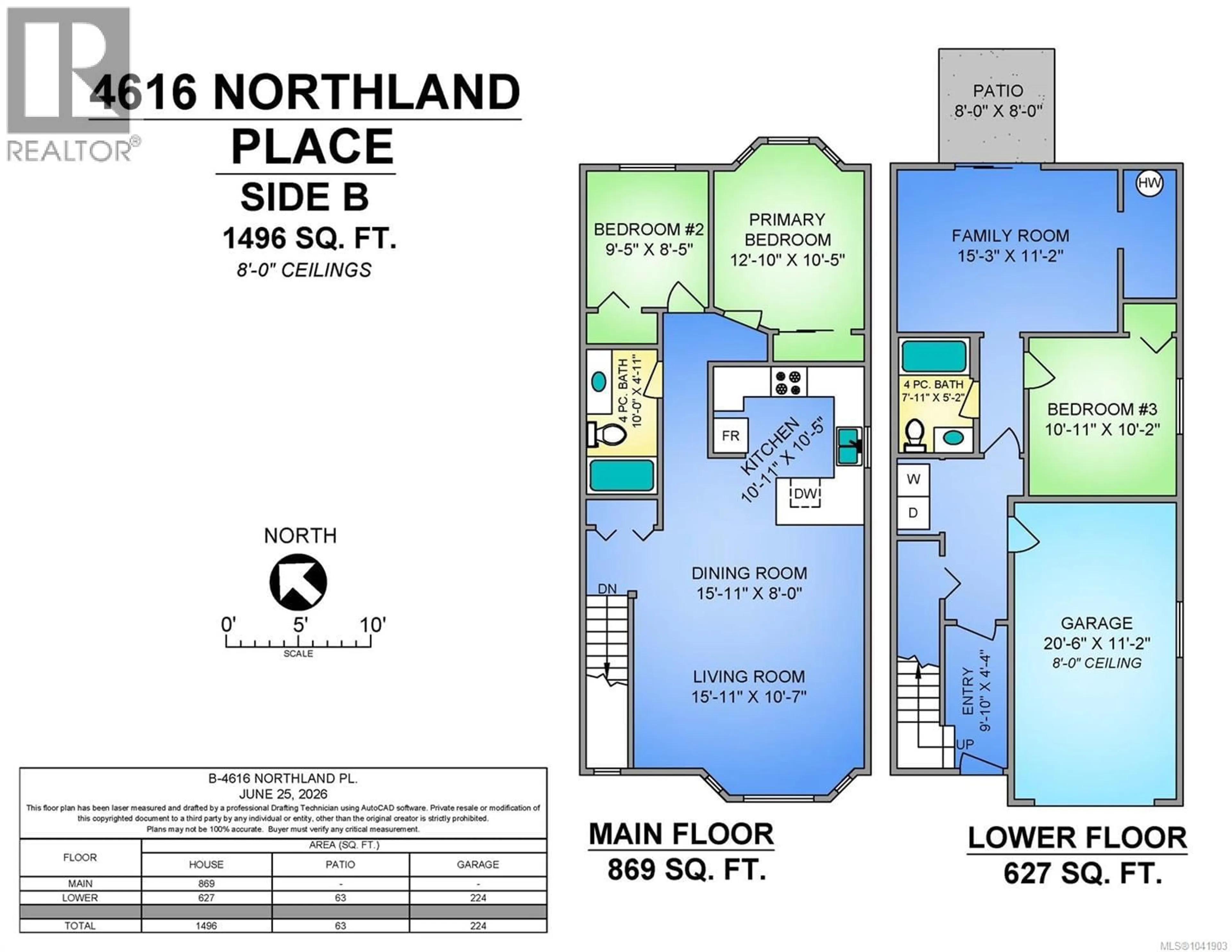Floor plan for B-4616 NORTHLAND PLACE, Courtenay British Columbia V9N8Y4