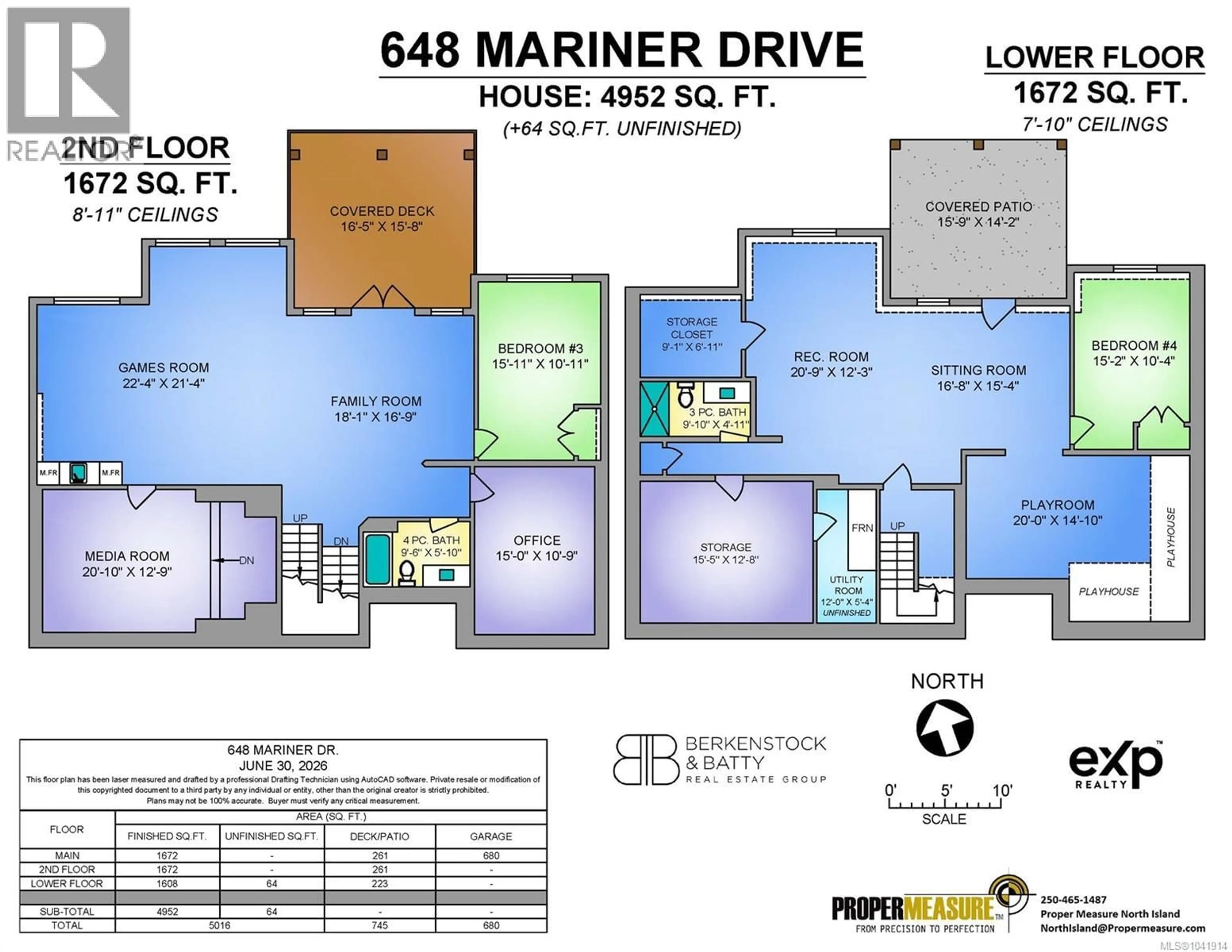 Floor plan for 648 MARINER DRIVE, Campbell River British Columbia V9H1V9