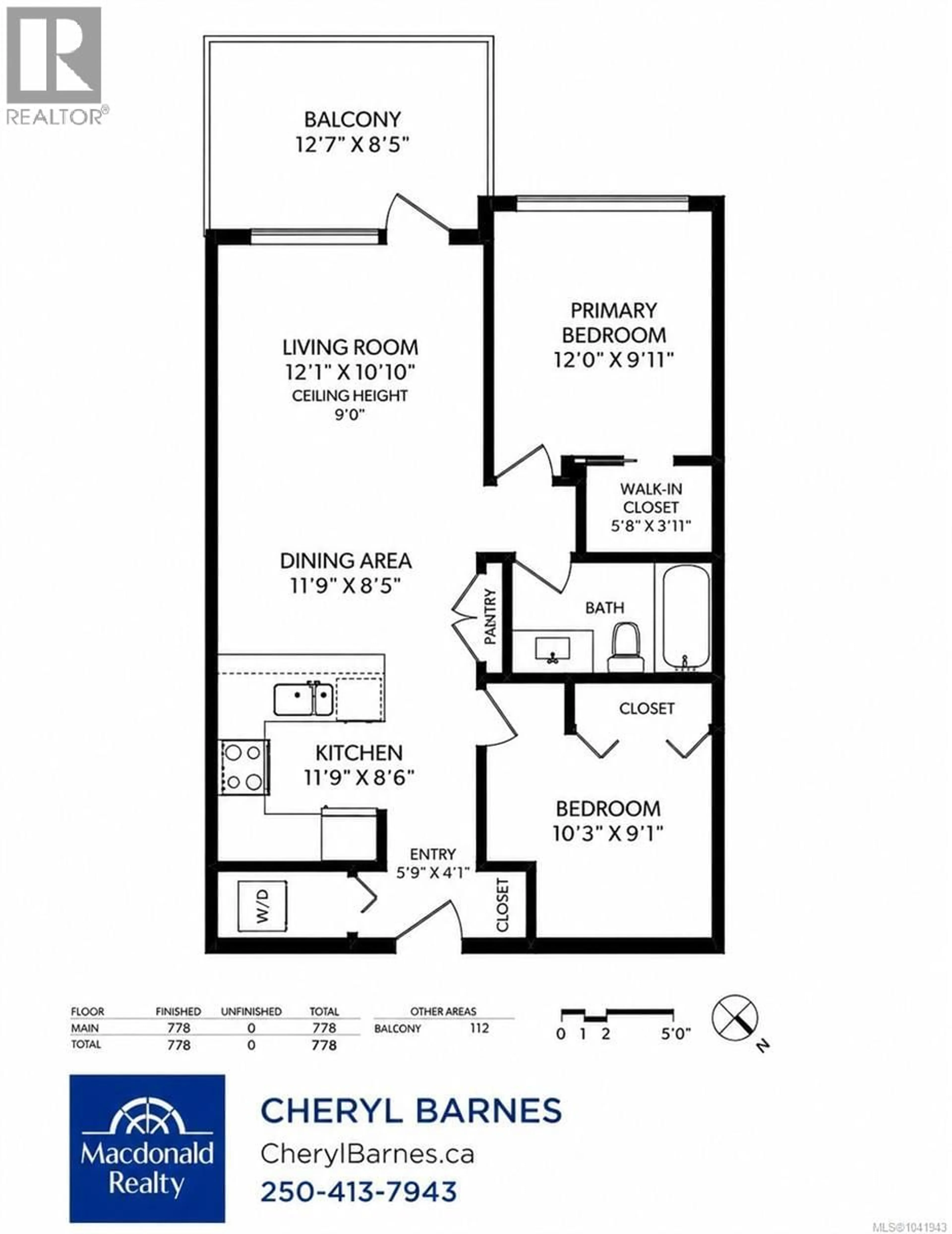 Floor plan for 413 - 662 GOLDSTREAM AVENUE, Langford British Columbia V9B0N8