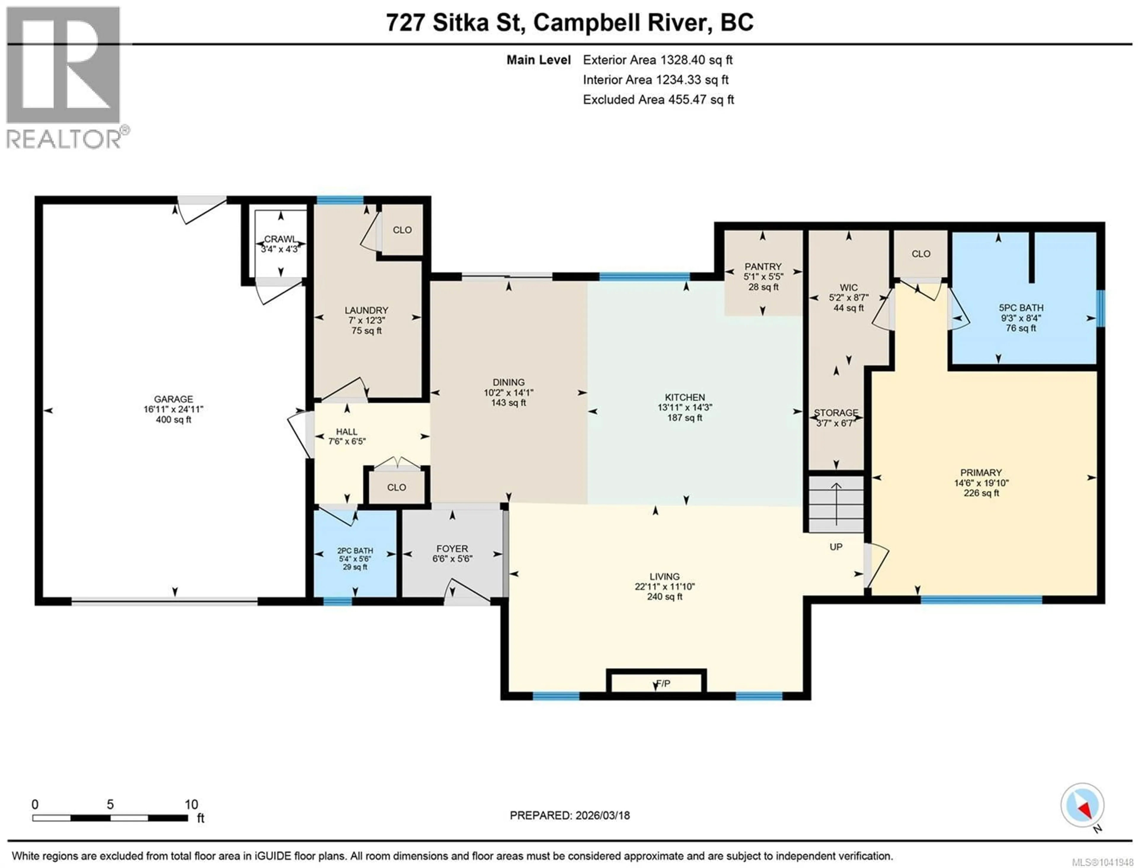 Floor plan for 727 SITKA STREET, Campbell River British Columbia V9H0E6